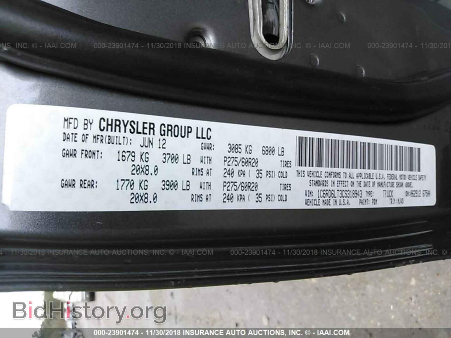 2012 DODGE RAM 1500 - VIN: 1C6RD6LT3CS318943 - Photo 9