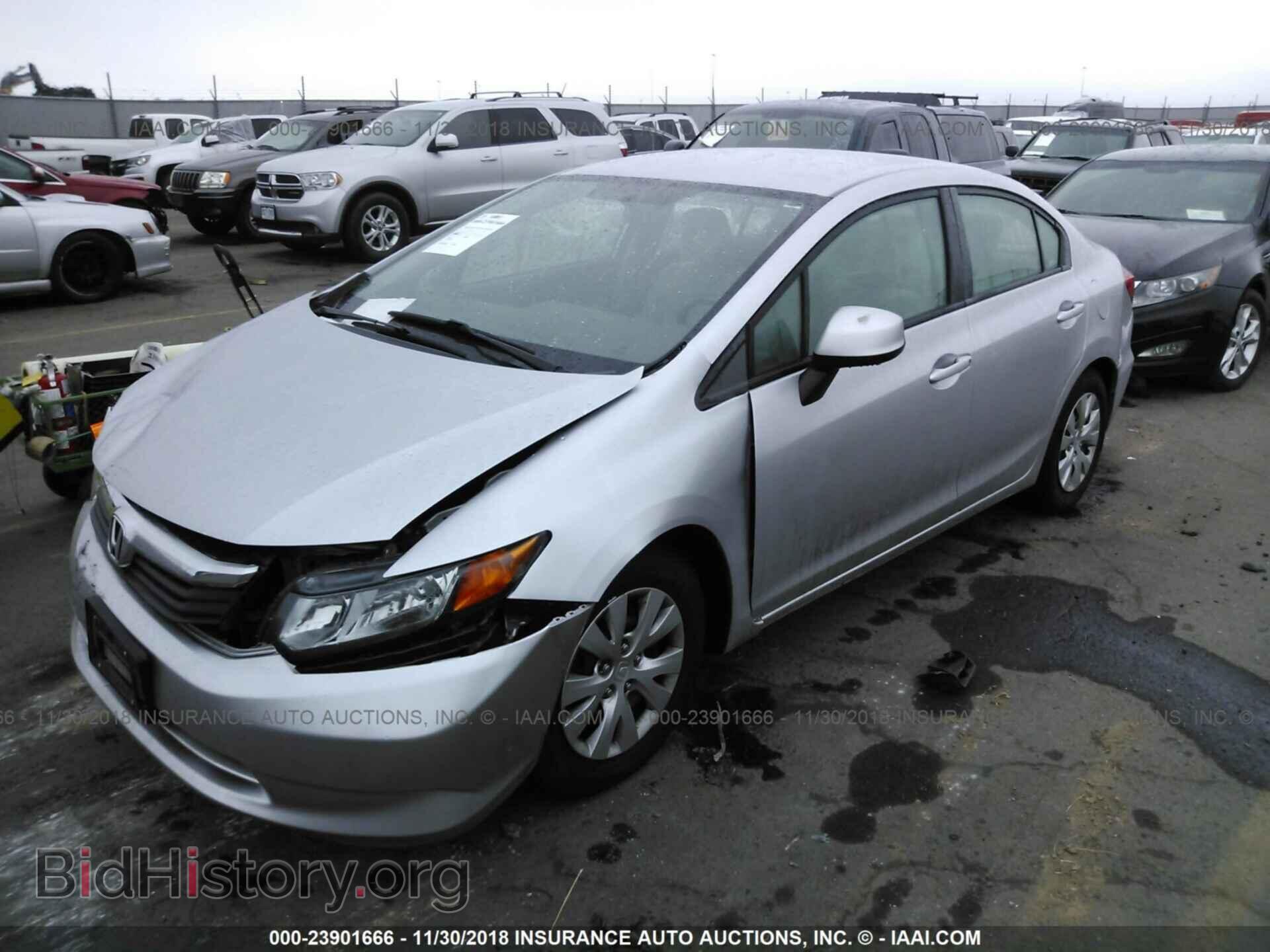 2012 HONDA CIVIC - VIN: 2HGFB2F52CH314172 - Фото 2