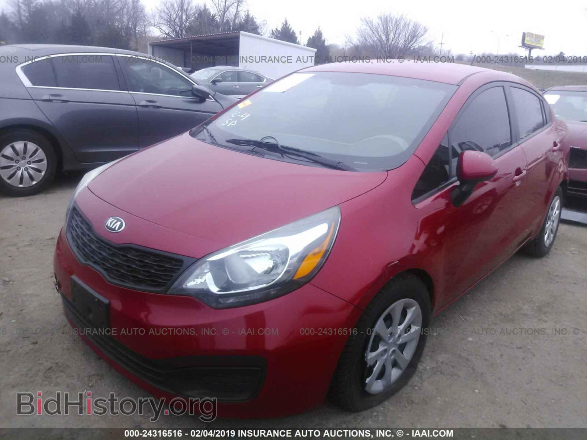 2014 KIA RIO - VIN: KNADM4A39E6337323 - Фото 2