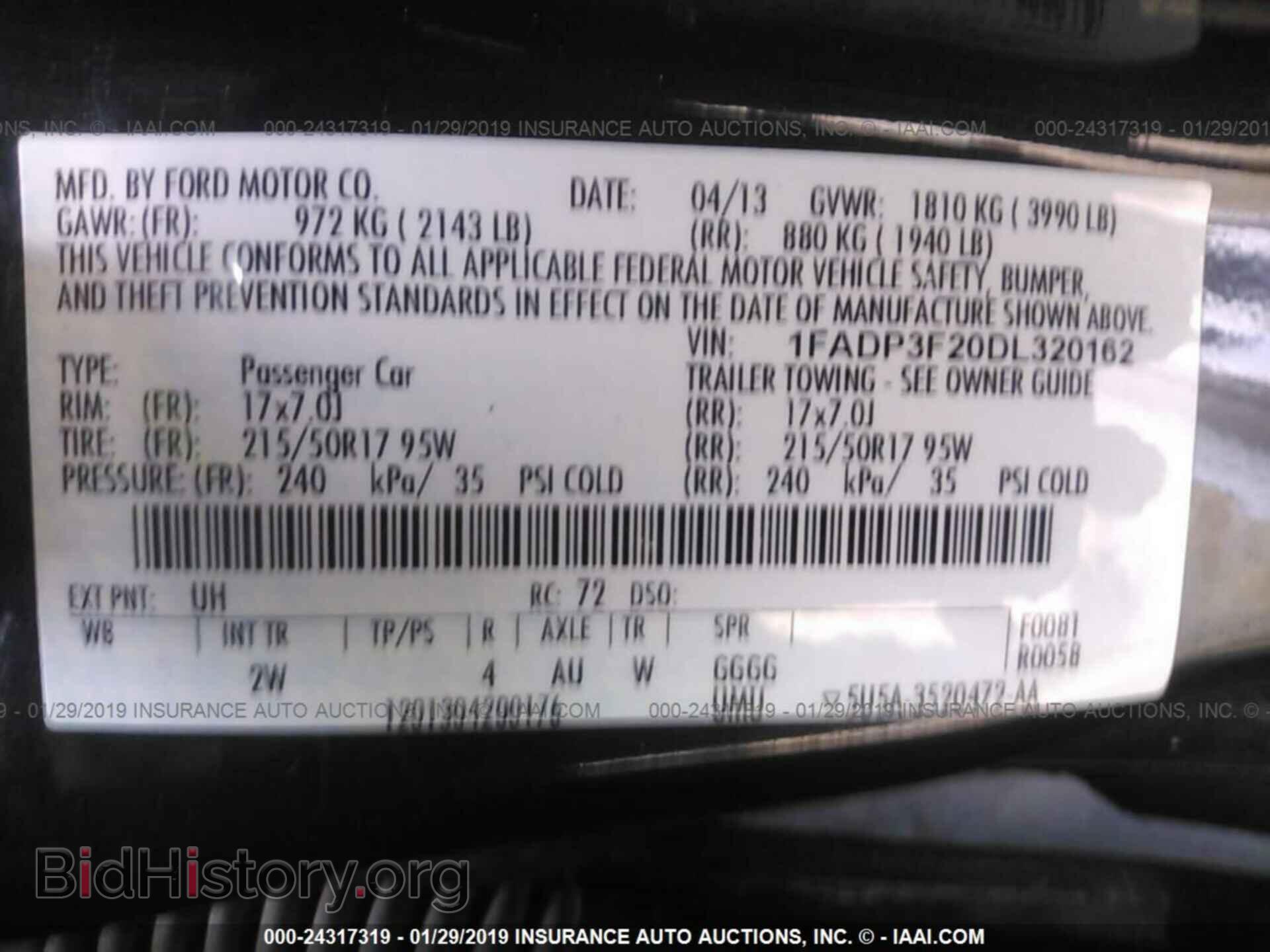 2013 FORD FOCUS - VIN: 1FADP3F20DL320162 - Photo 9