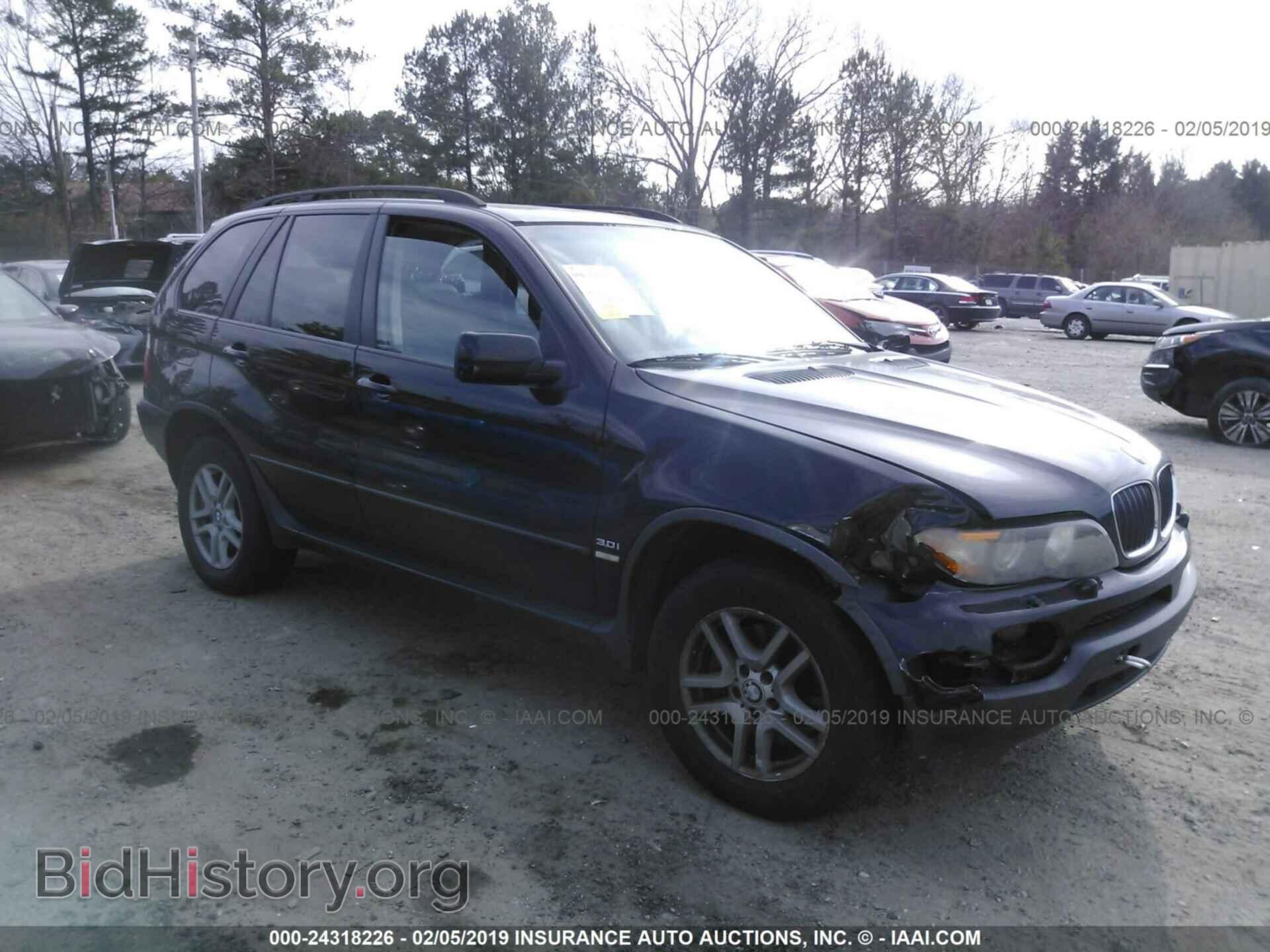 Photo 5UXFA13596LY46220 - BMW X5 2006
