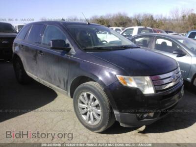 2007 Ford EDGE SEL Plus, фиолетовый — VIN 2FMDK39C17BB51573, IAAI