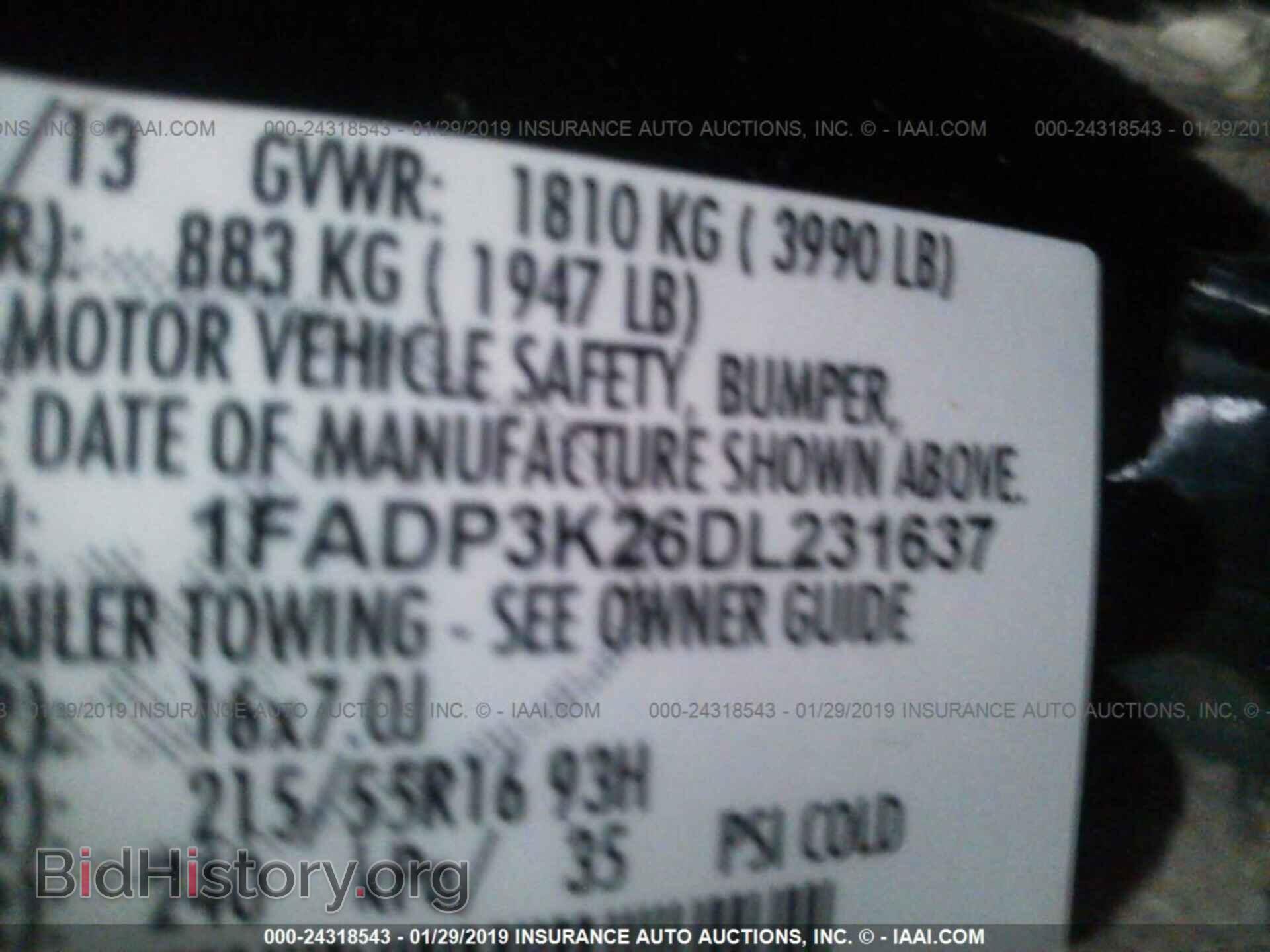 2013 FORD FOCUS - VIN: 1FADP3K26DL231637 - Photo 9