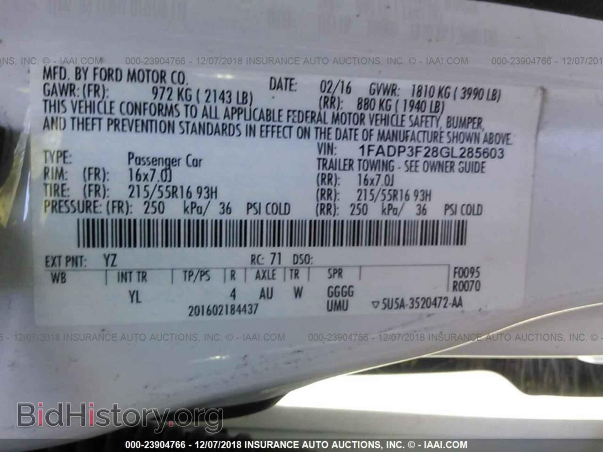 2016 FORD FOCUS - VIN: 1FADP3F28GL285603 - Photo 9