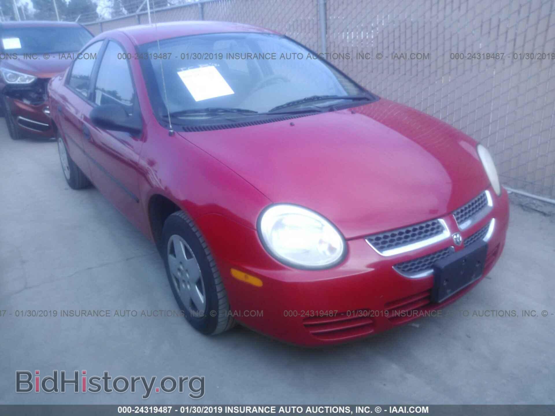 Фотография 1B3ES26C54D536973 - DODGE NEON 2004