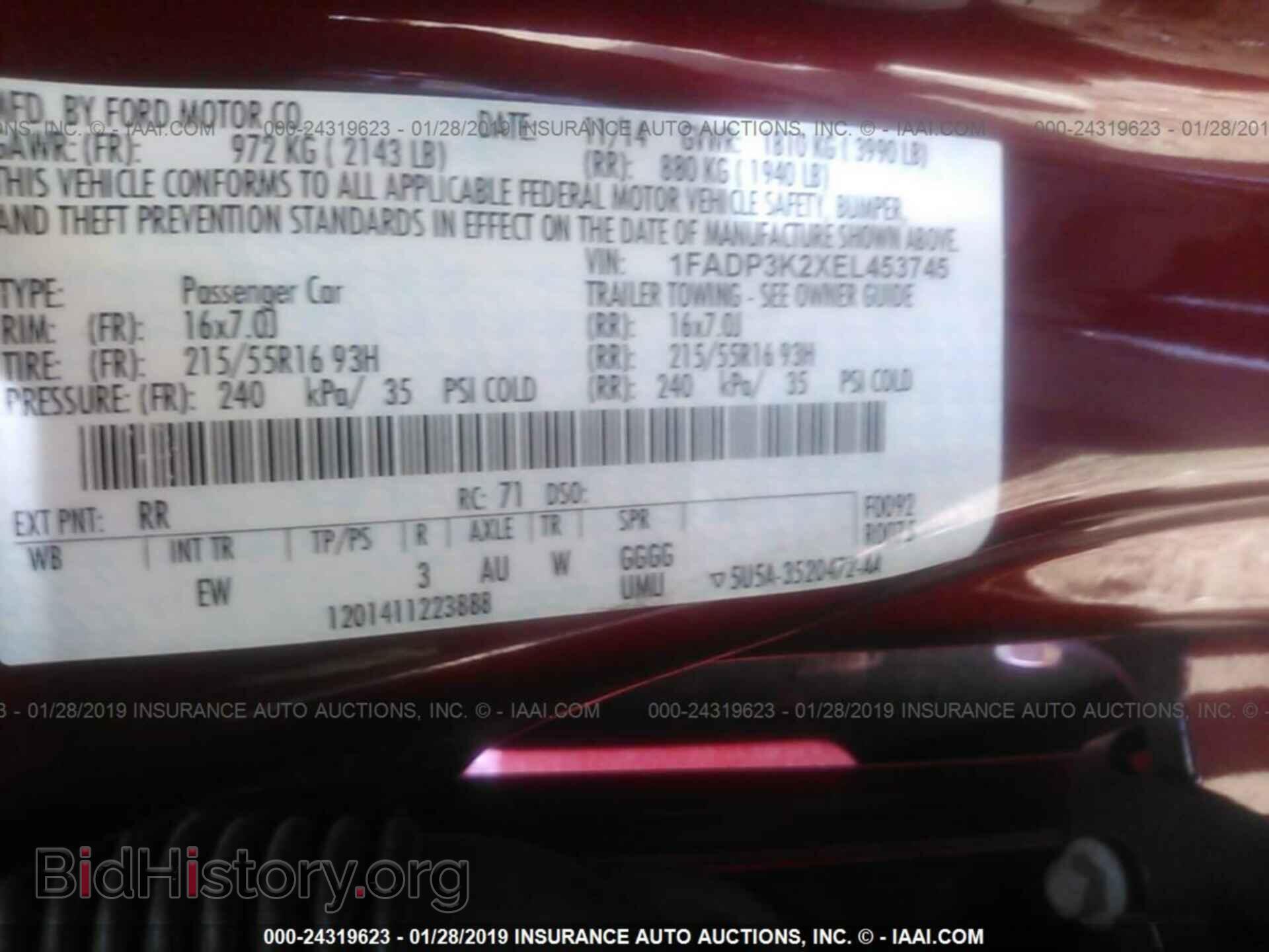 2014 FORD FOCUS - VIN: 1FADP3K2XEL453745 - Photo 9