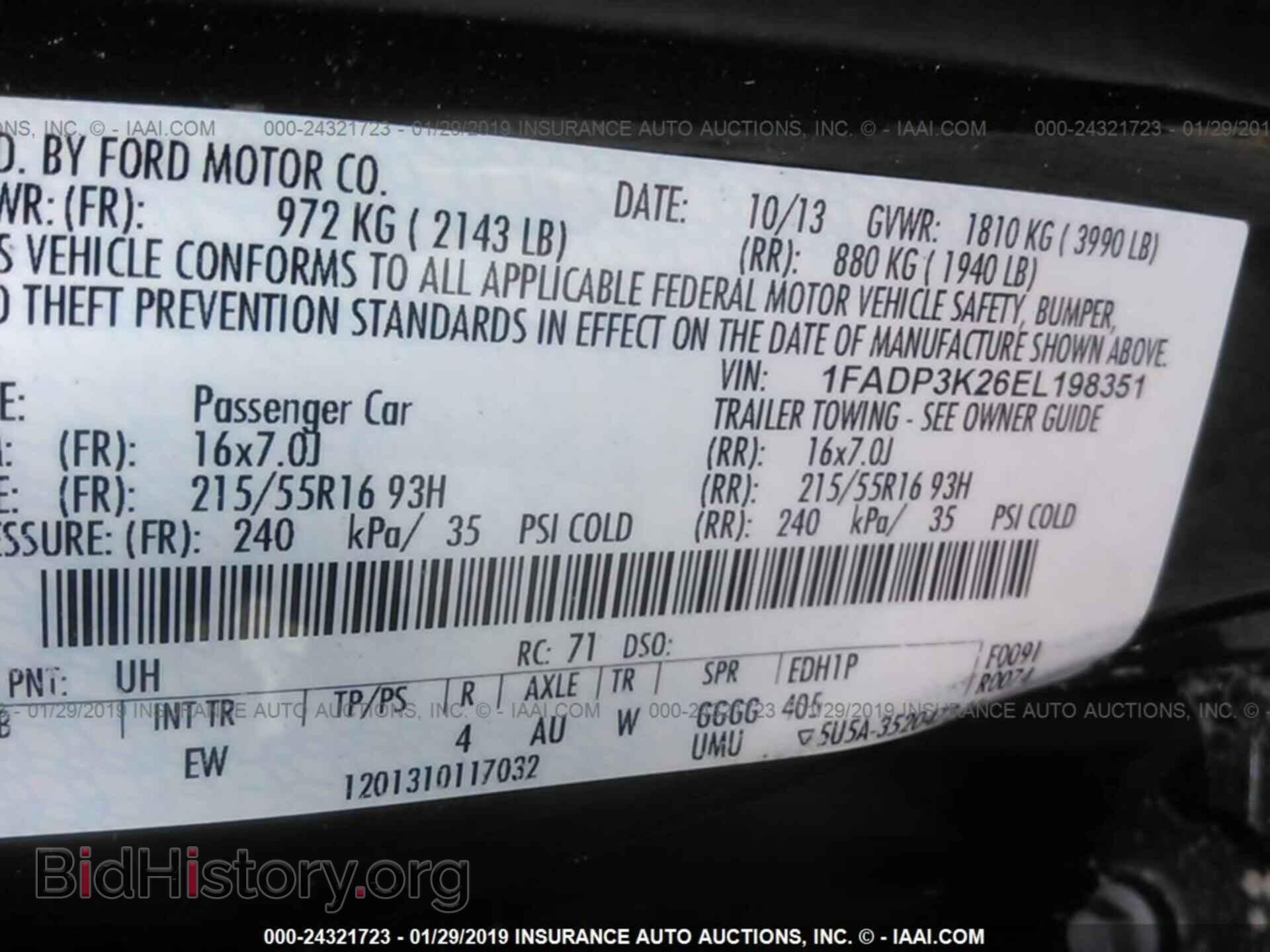 2014 FORD FOCUS - VIN: 1FADP3K26EL198351 - Photo 9