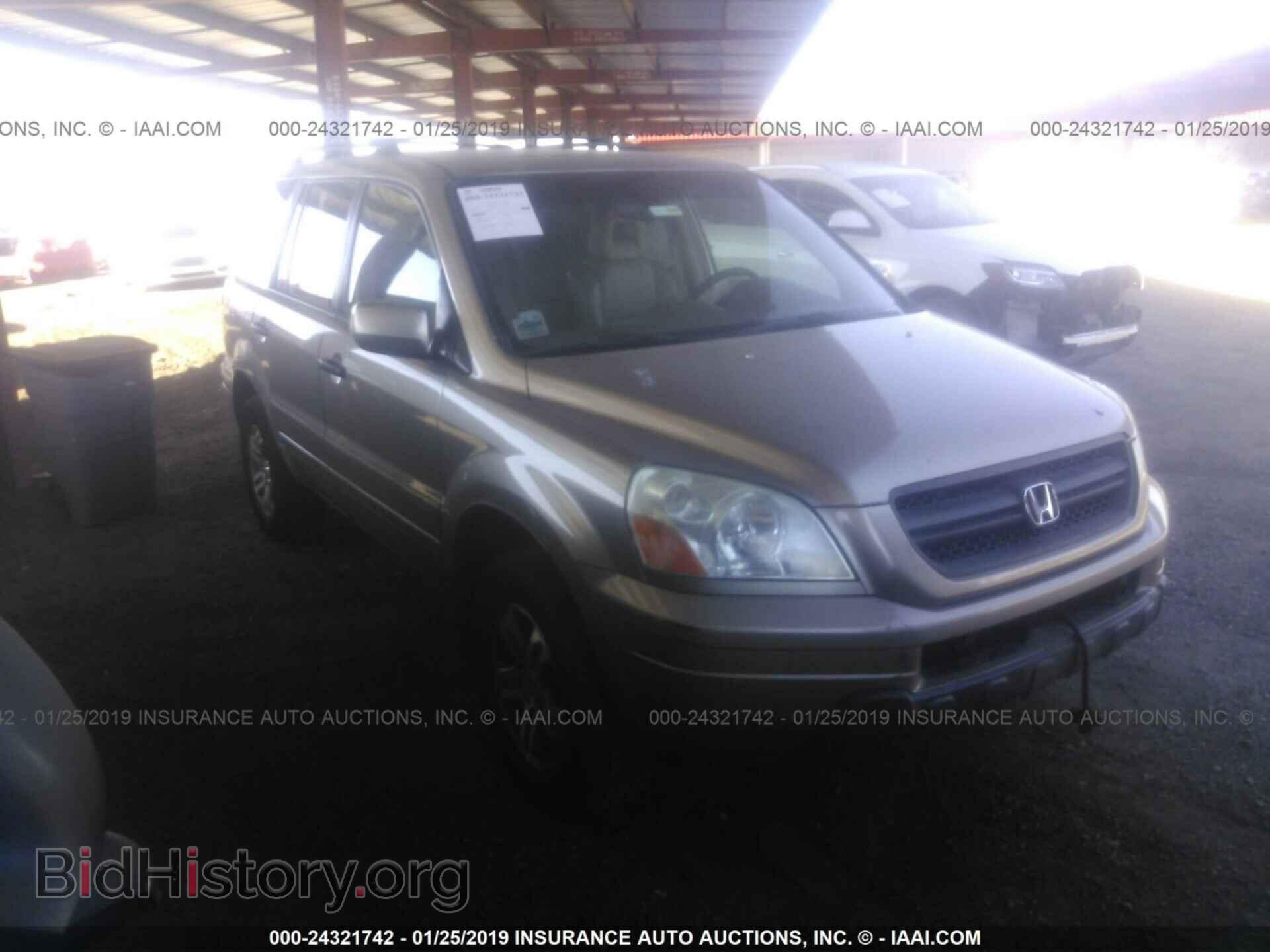 Photo 5FNYF18675B024109 - HONDA PILOT 2005
