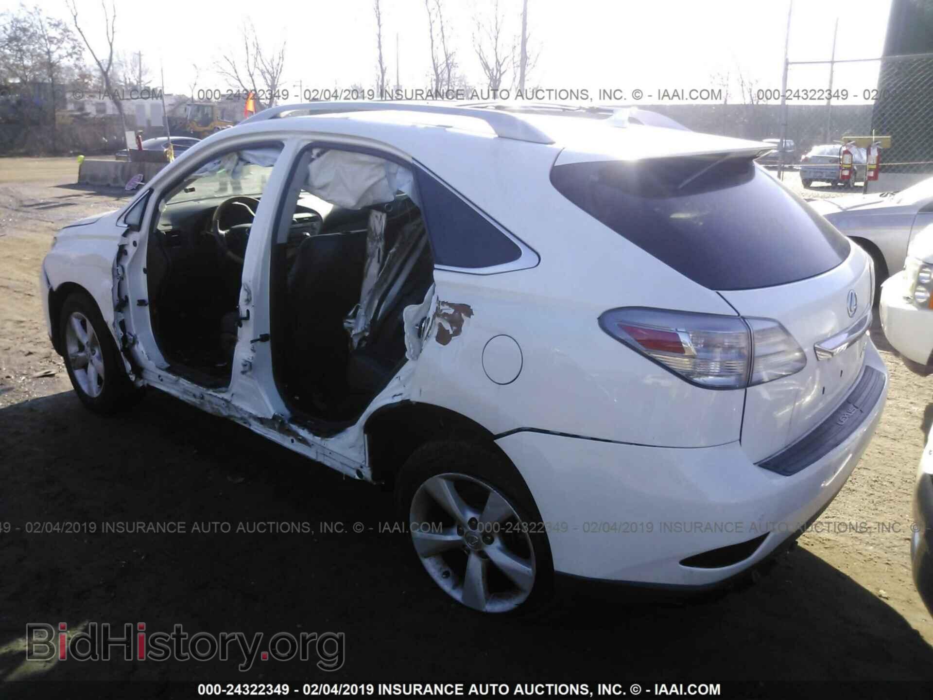 2012 LEXUS RX - VIN: 2T2BK1BA3CC143609 - Фото 3