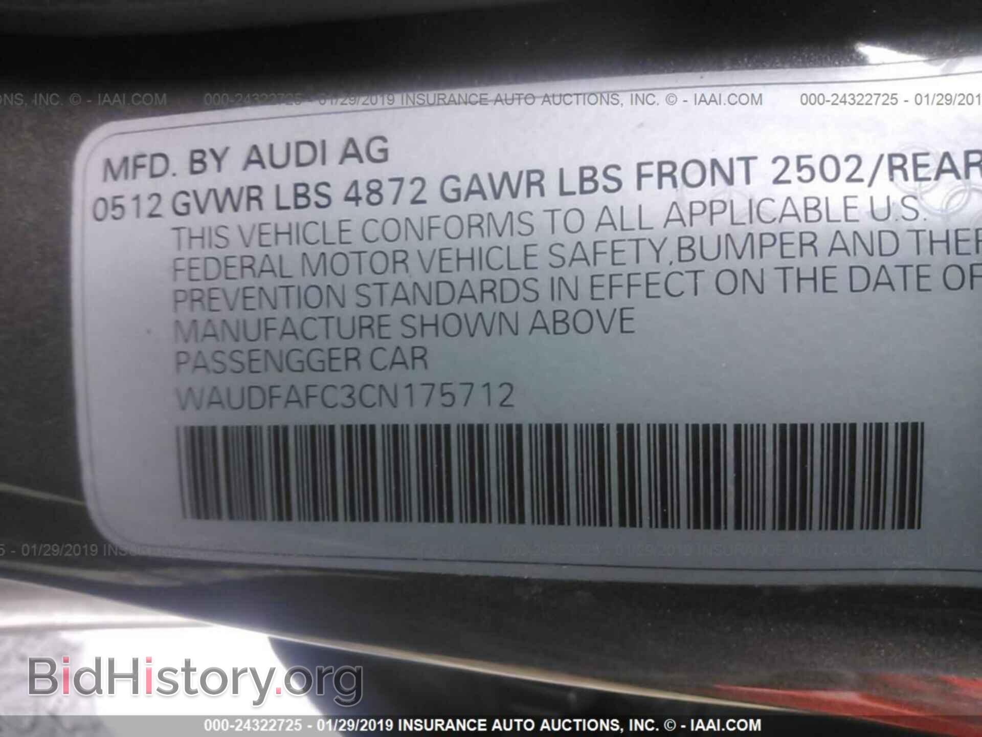 2012 AUDI A6 - VIN: WAUDFAFC3CN175712 - Photo 9