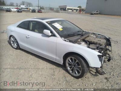 2013 Audi A5 Premium, white — VIN WAUCFAFR9DA044714, IAAI