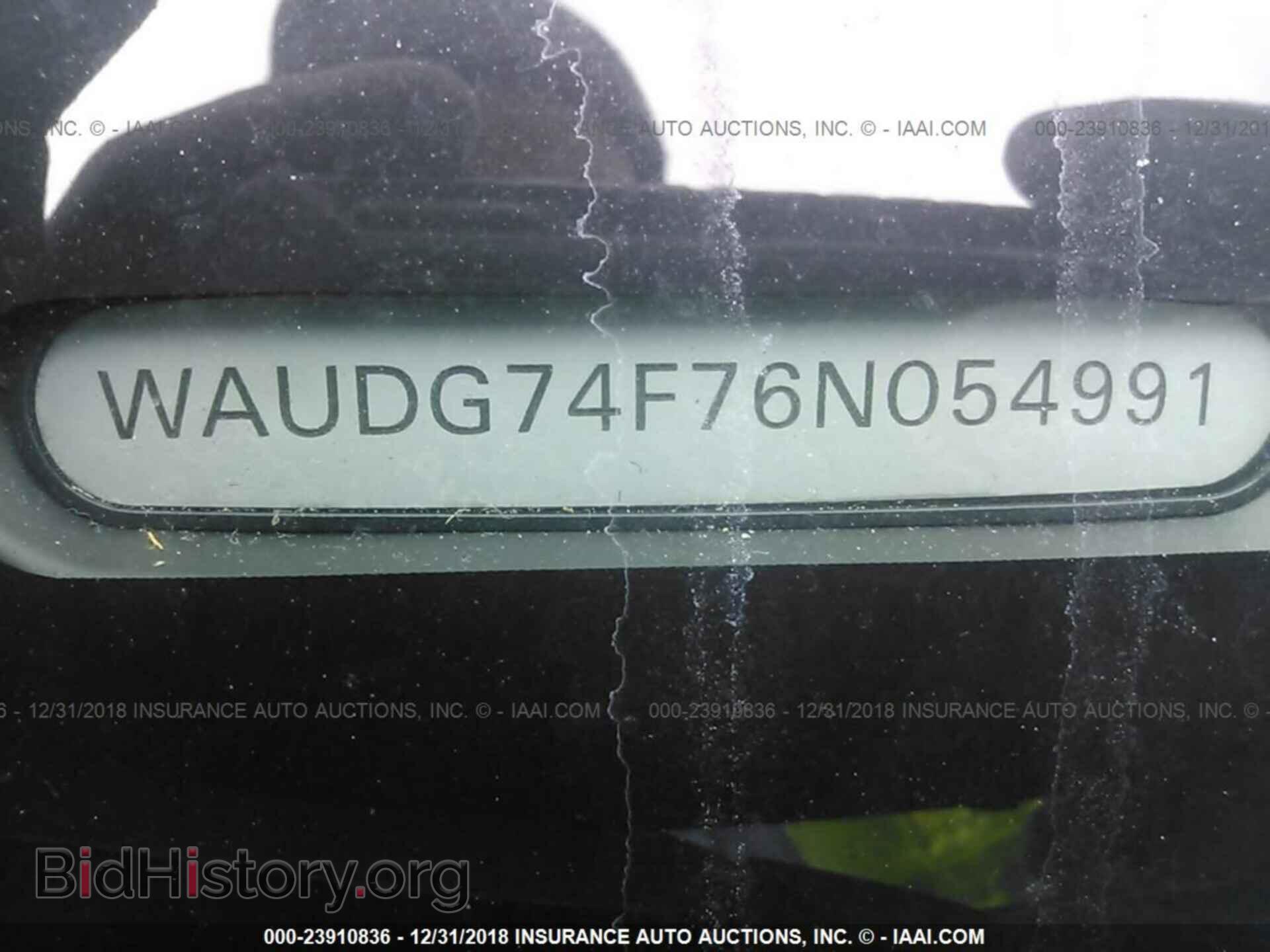 2006 AUDI A6 - VIN: WAUDG74F76N054991 - Фото 9
