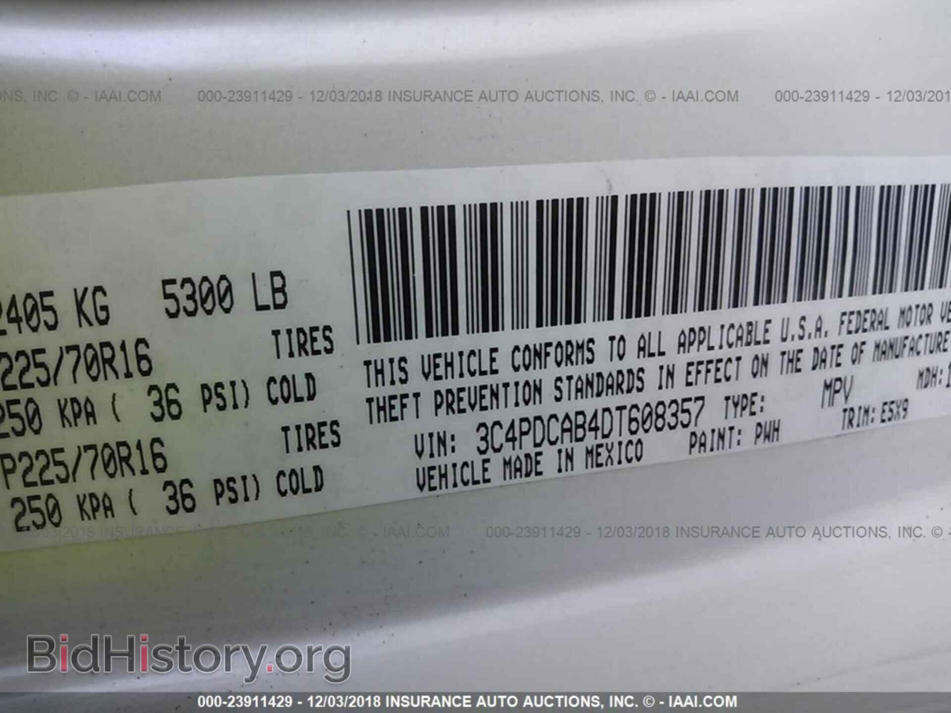 2013 DODGE JOURNEY - VIN: 3C4PDCAB4DT608357 - Фото 9