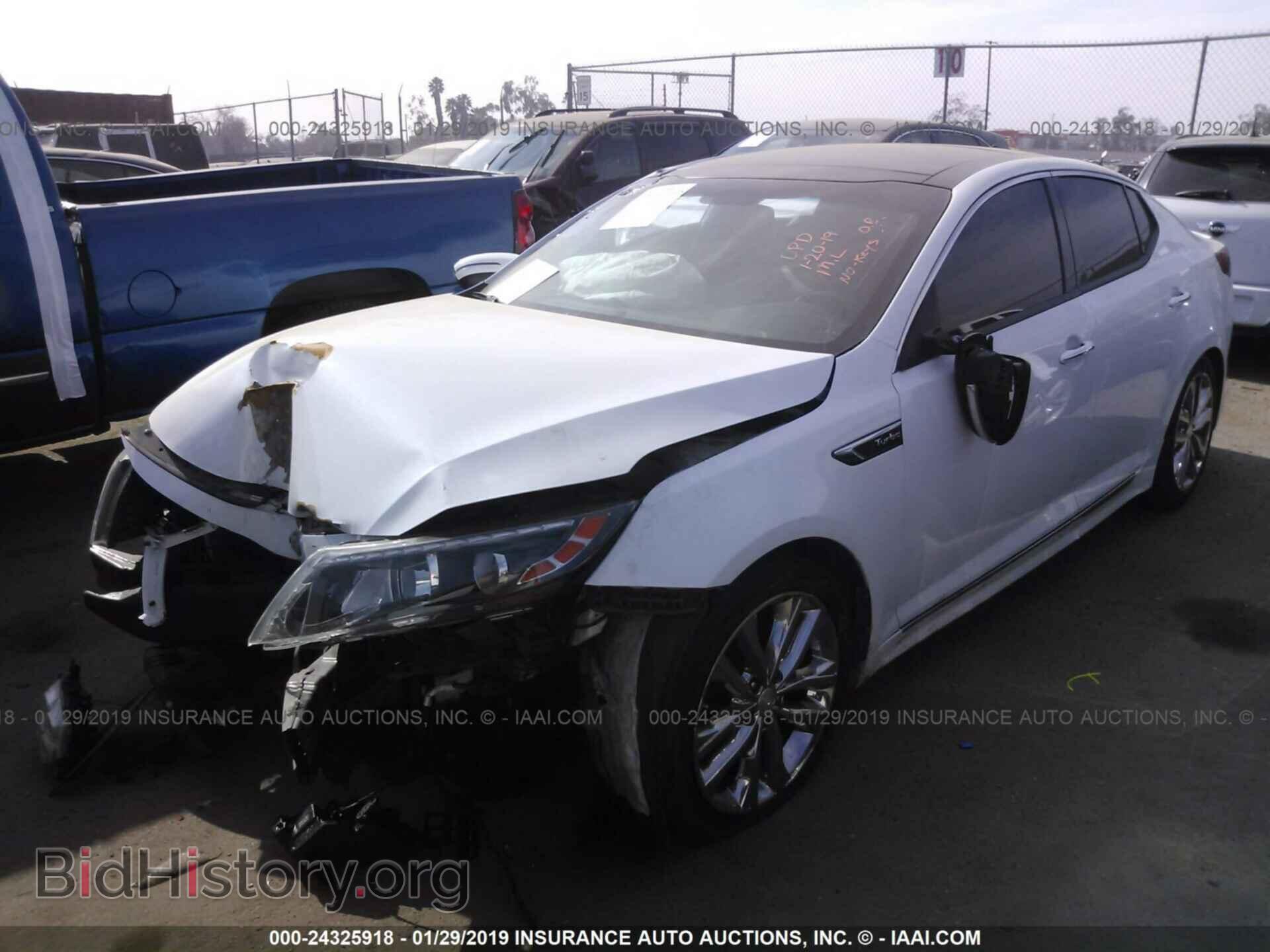 2015 KIA OPTIMA - VIN: 5XXGR4A66FG383268 - Фото 2