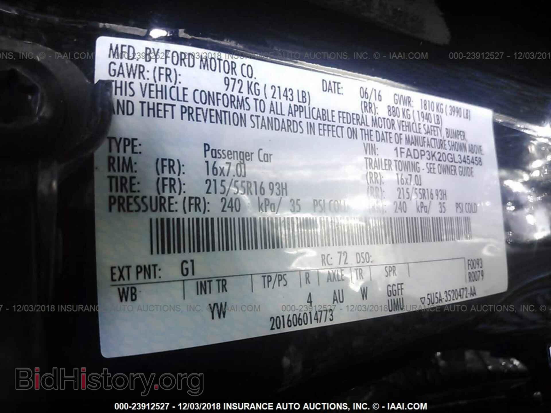 2016 FORD FOCUS - VIN: 1FADP3K20GL345458 - Photo 9