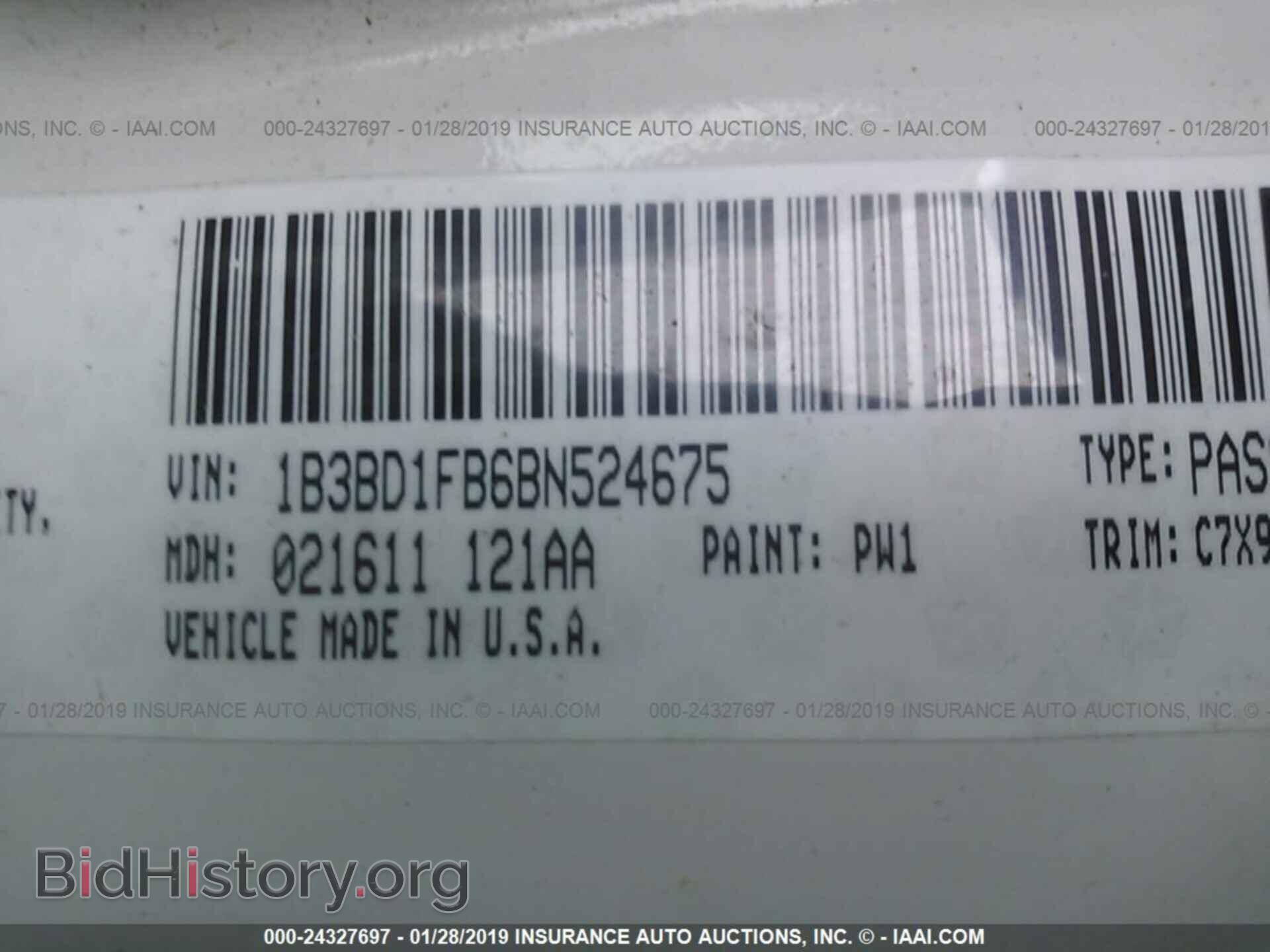 2011 DODGE AVENGER - VIN: 1B3BD1FB6BN524675 - Фото 9