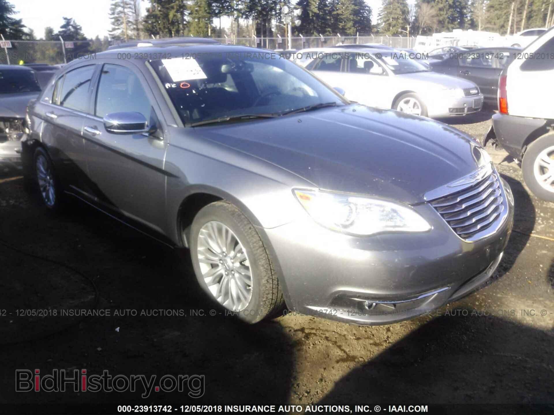 Фотография 1C3CCBCB2CN284322 - CHRYSLER 200 2012