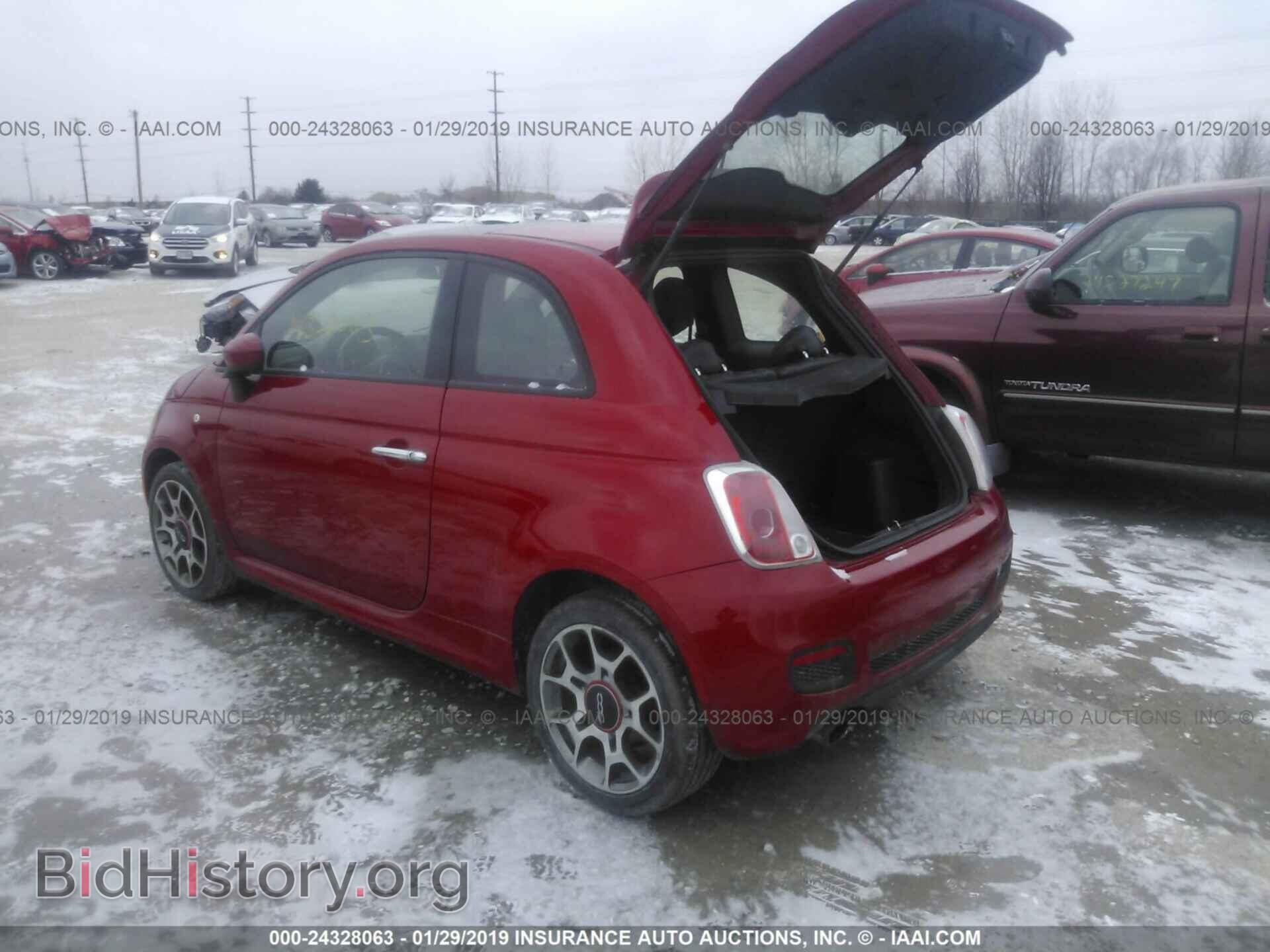 2015 FIAT 500 - VIN: 3C3CFFBR3FT558709 - Фото 3