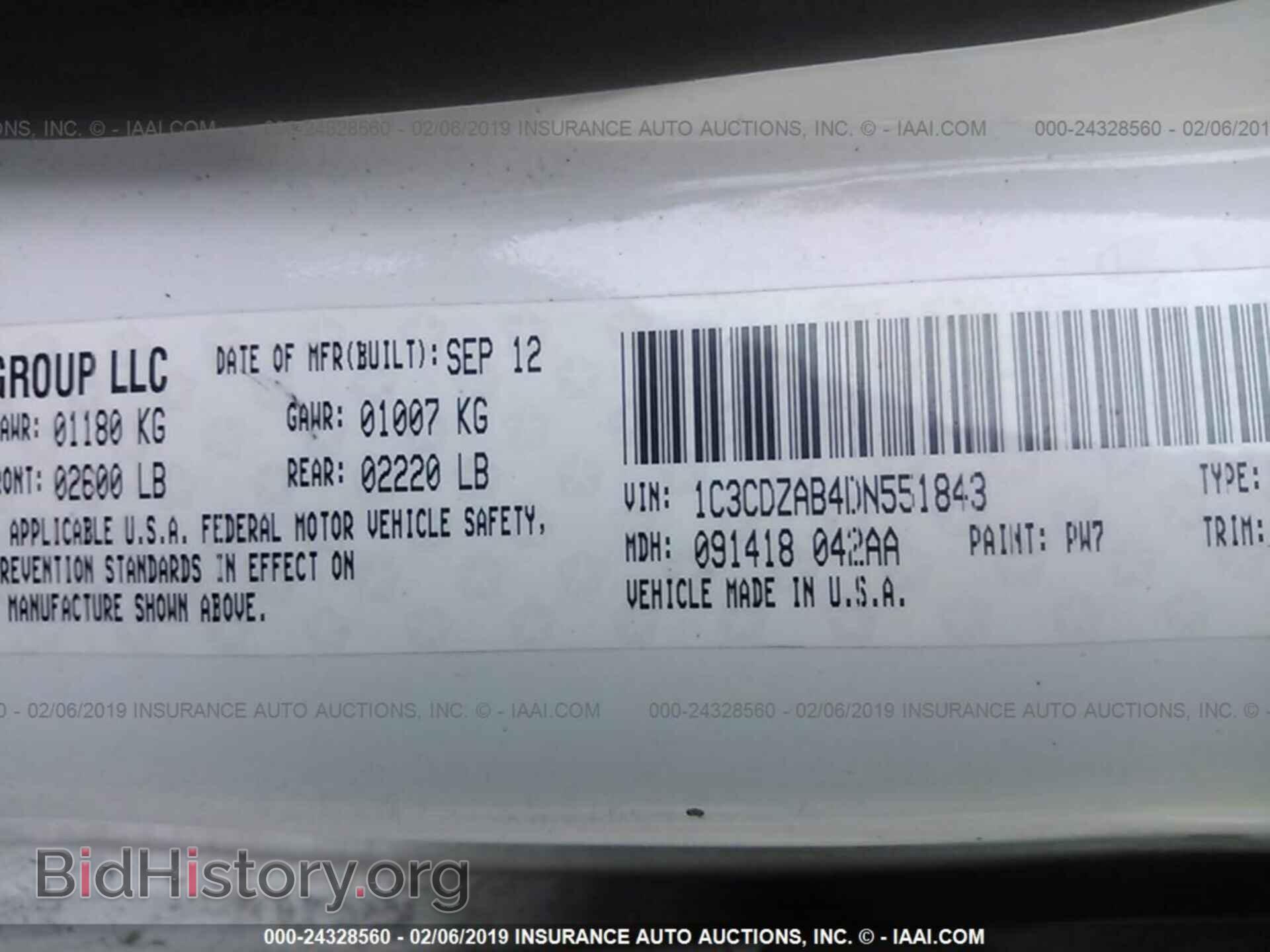 2013 DODGE AVENGER - VIN: 1C3CDZAB4DN551843 - Photo 9