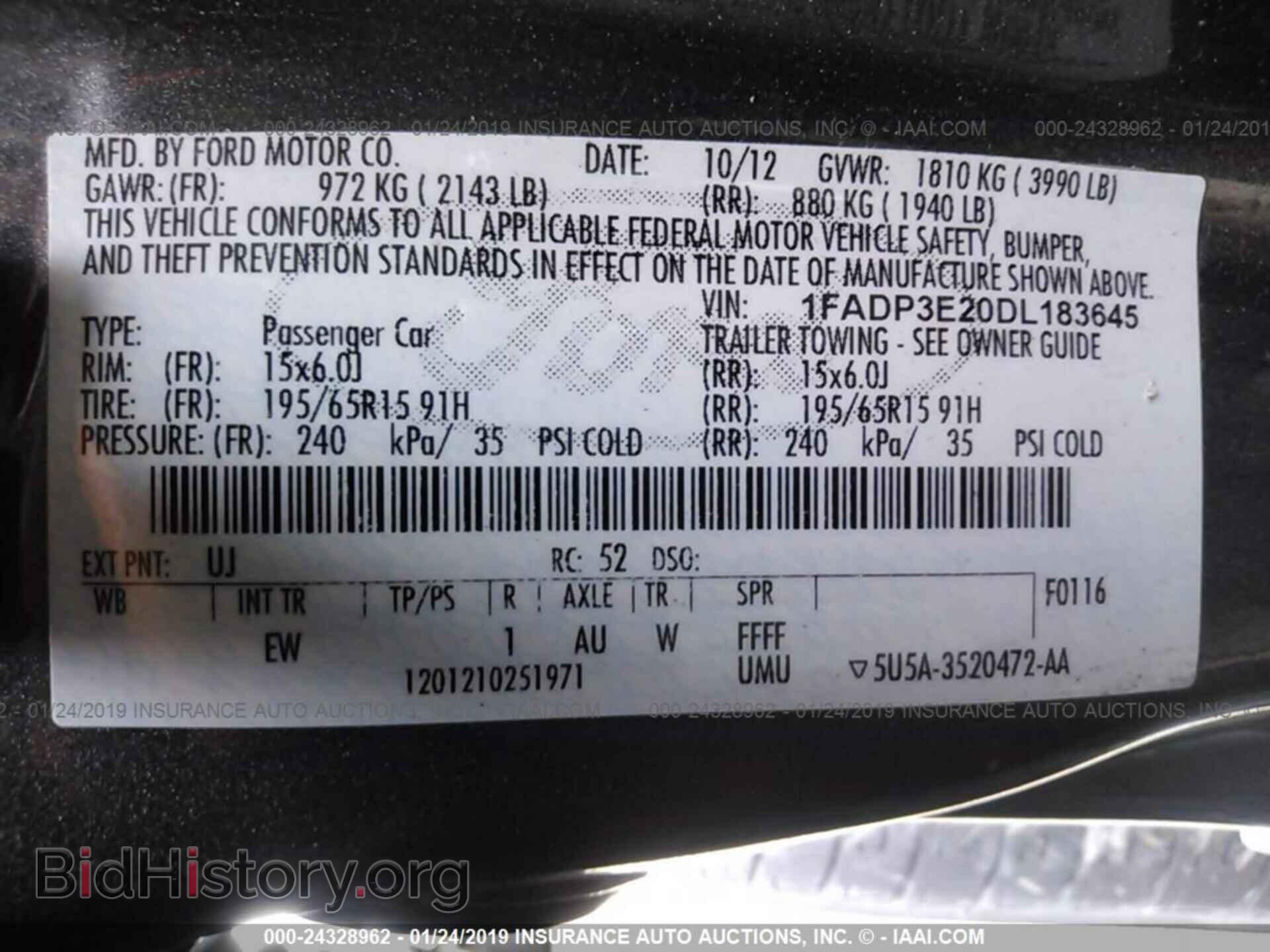 2013 FORD FOCUS - VIN: 1FADP3E20DL183645 - Photo 9