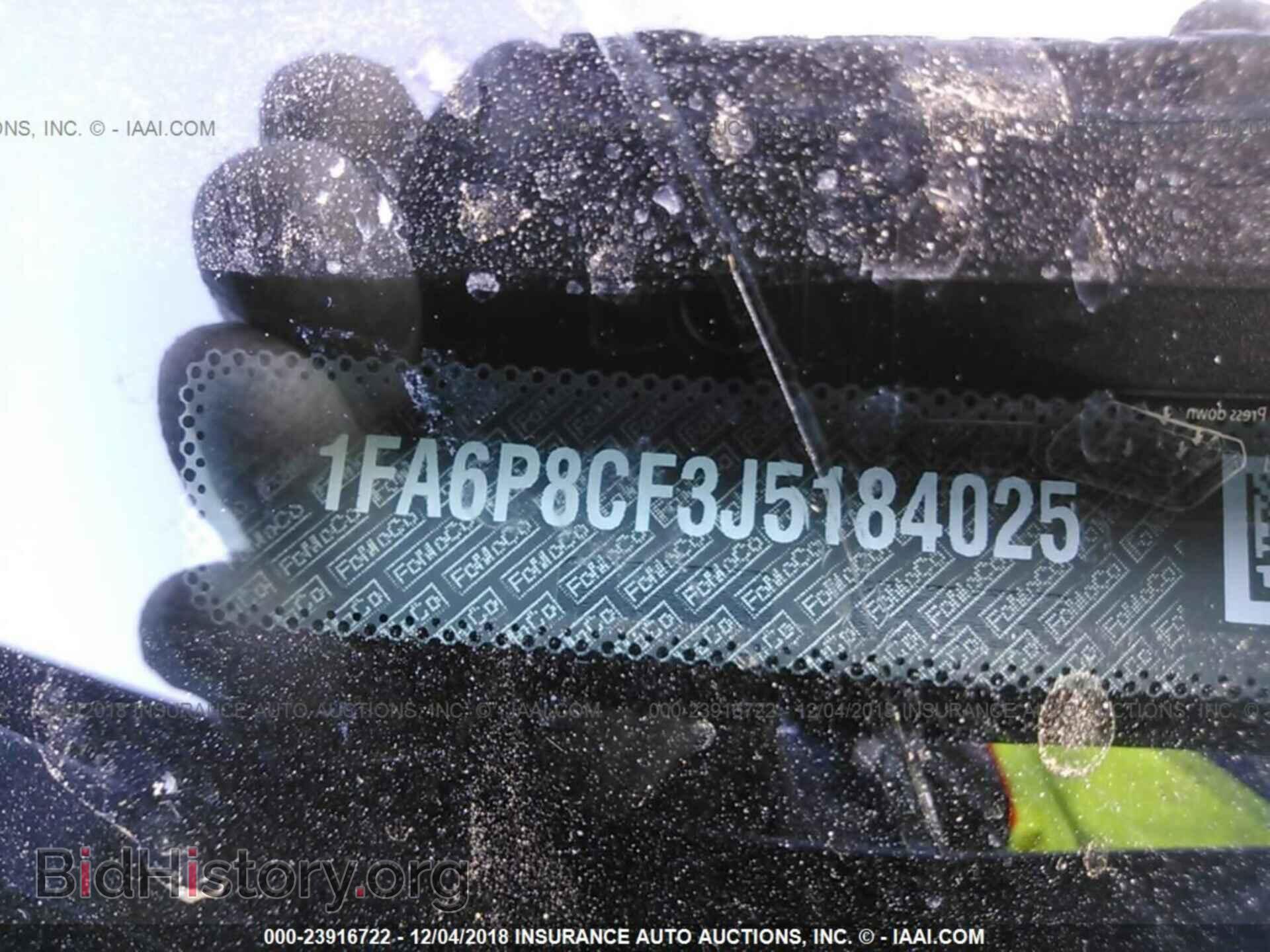 2018 FORD MUSTANG - VIN: 1FA6P8CF3J5184025 - Фото 9