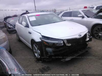 2015 Kia OPTIMA, белый — VIN KNAGM4A78F5526665, IAAI