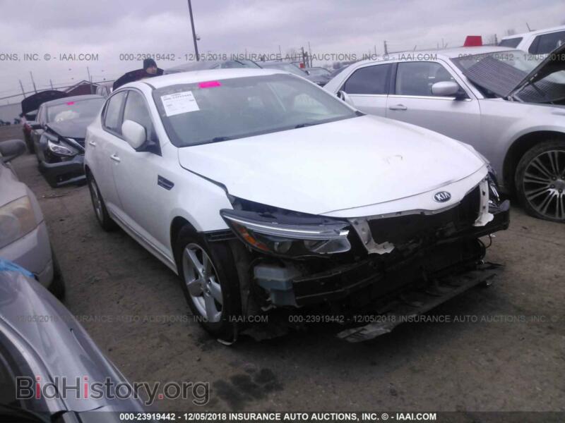 2015 Kia OPTIMA (VIN KNAGM4A78F5526665) — фото 1 из 10, IAAI, повреждение: передняя и задняя часть