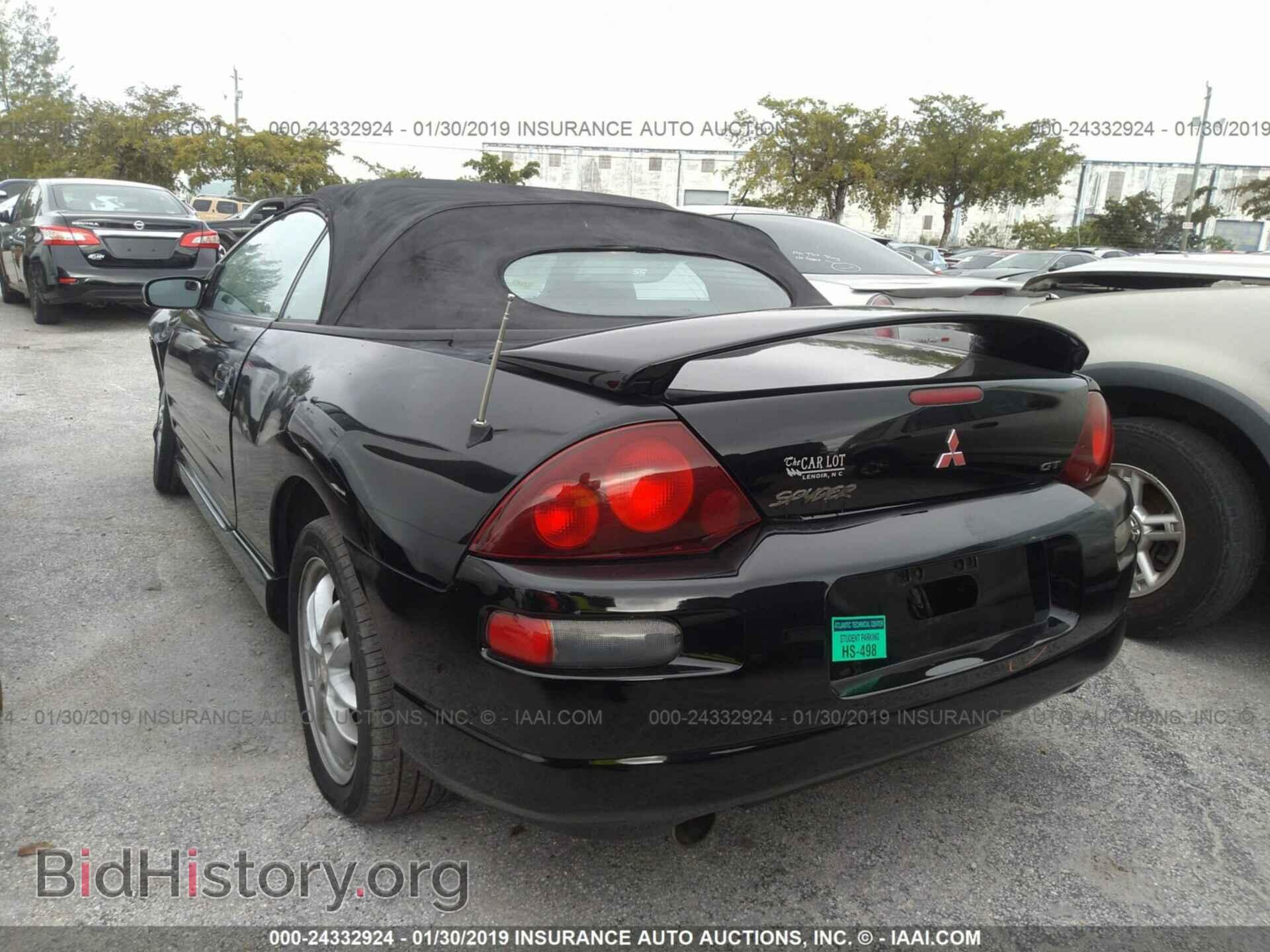 2001 MITSUBISHI ECLIPSE - VIN: 4A3AE85H21E173118 - Фото 3
