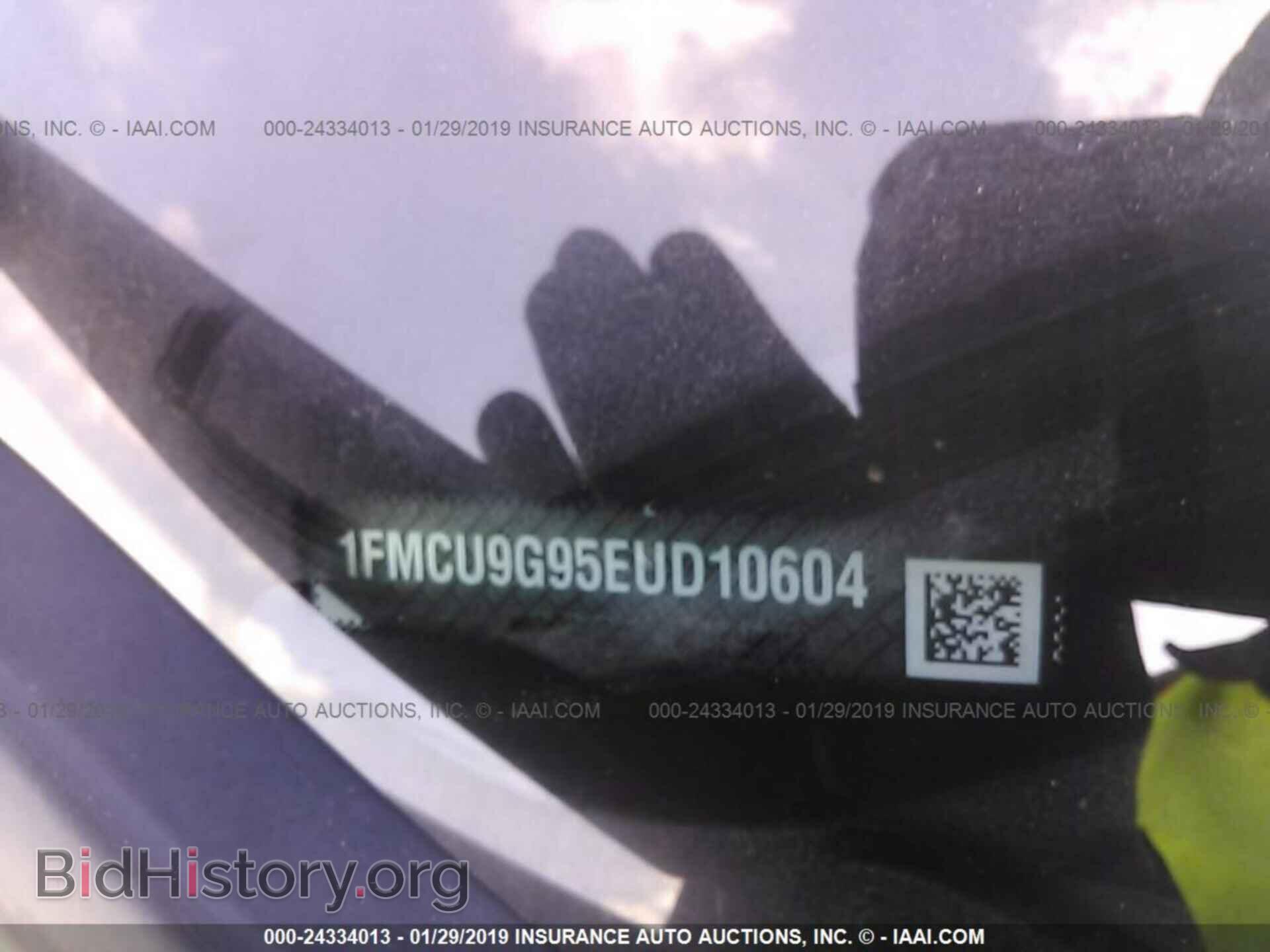 2014 FORD ESCAPE - VIN: 1FMCU9G95EUD10604 - Фото 9
