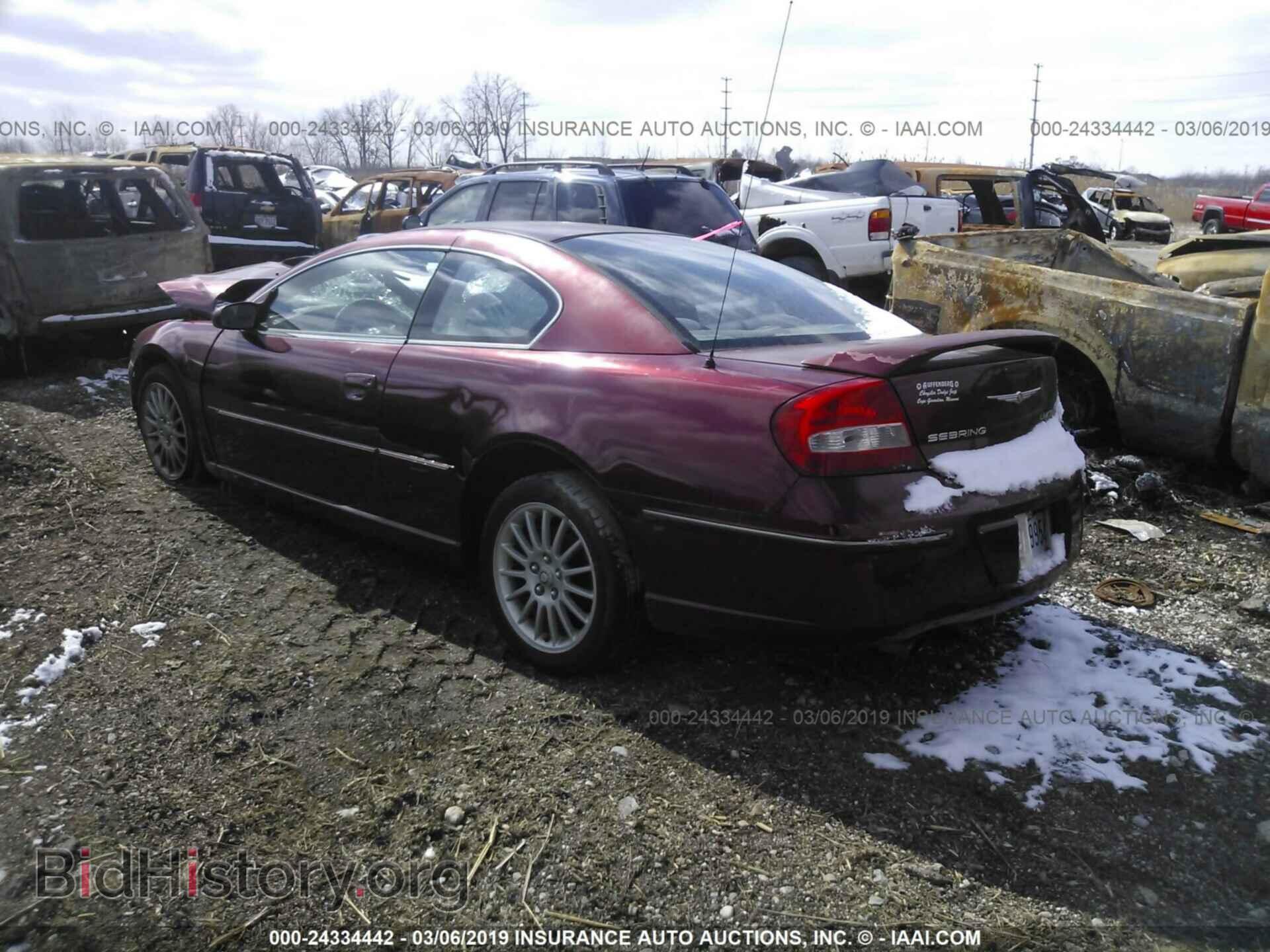 2004 CHRYSLER SEBRING - VIN: 4C3AG52H34E110343 - Фото 3