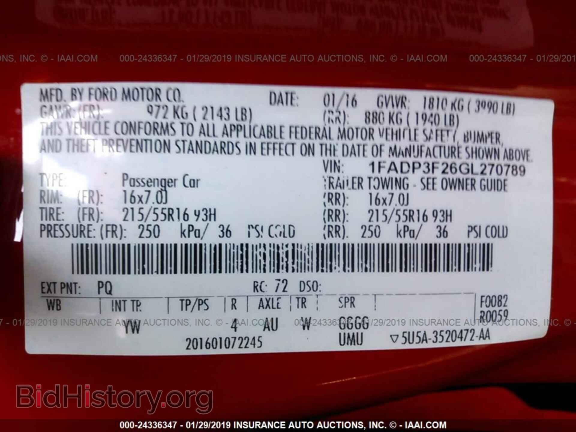 2016 FORD FOCUS - VIN: 1FADP3F26GL270789 - Photo 9