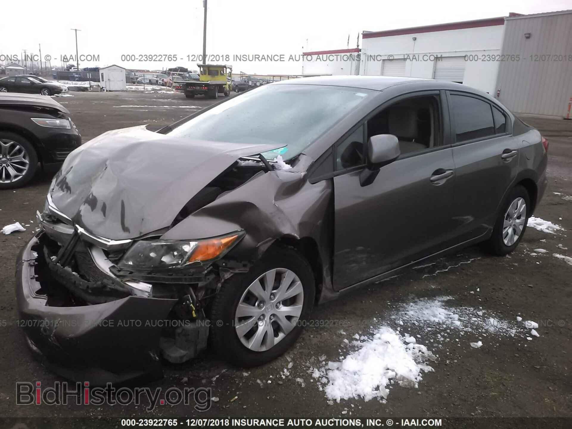 2012 HONDA CIVIC - VIN: 2HGFB2F54CH597027 - Фото 2