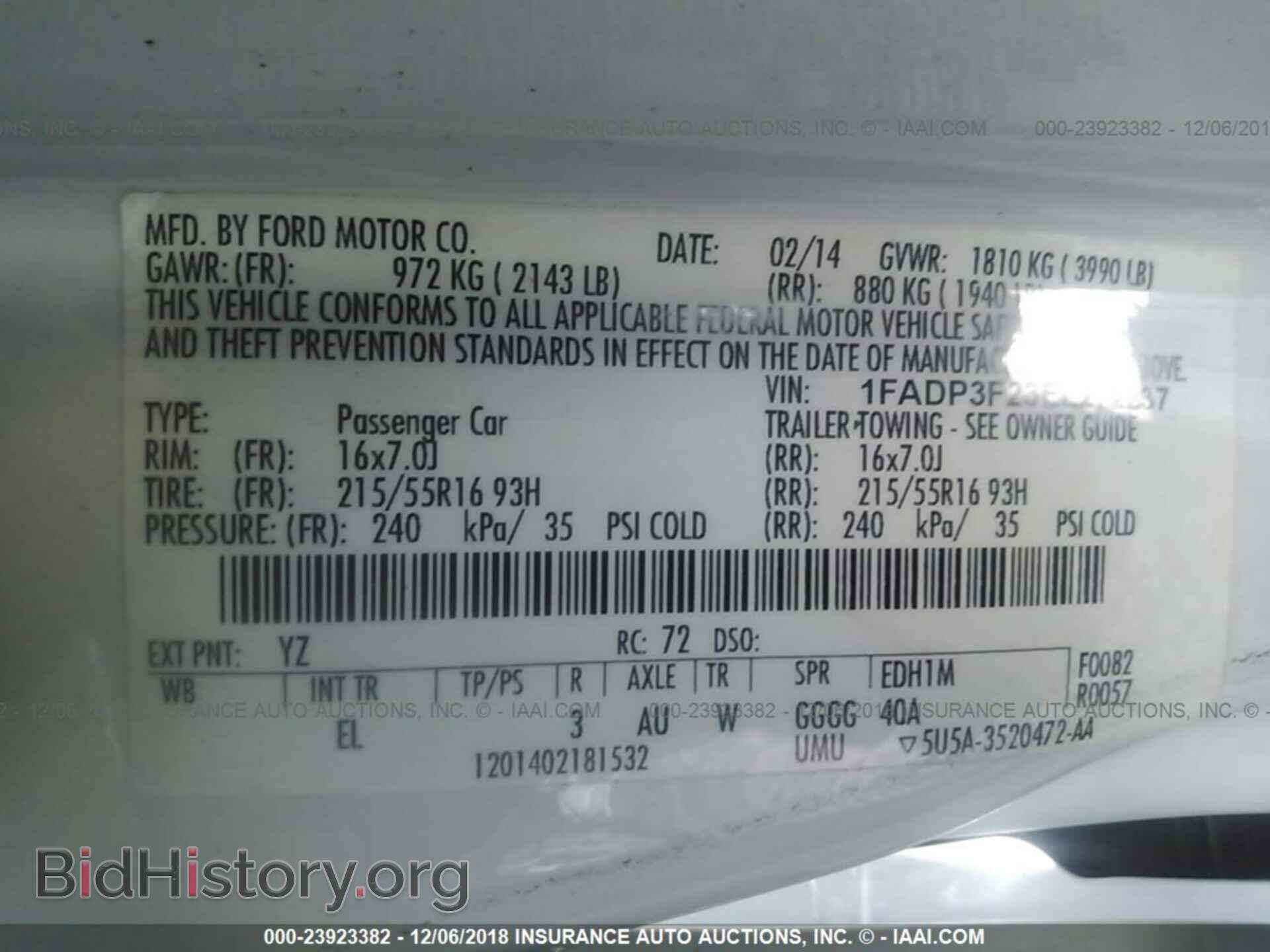 2014 FORD FOCUS - VIN: 1FADP3F23EL272237 - Photo 9