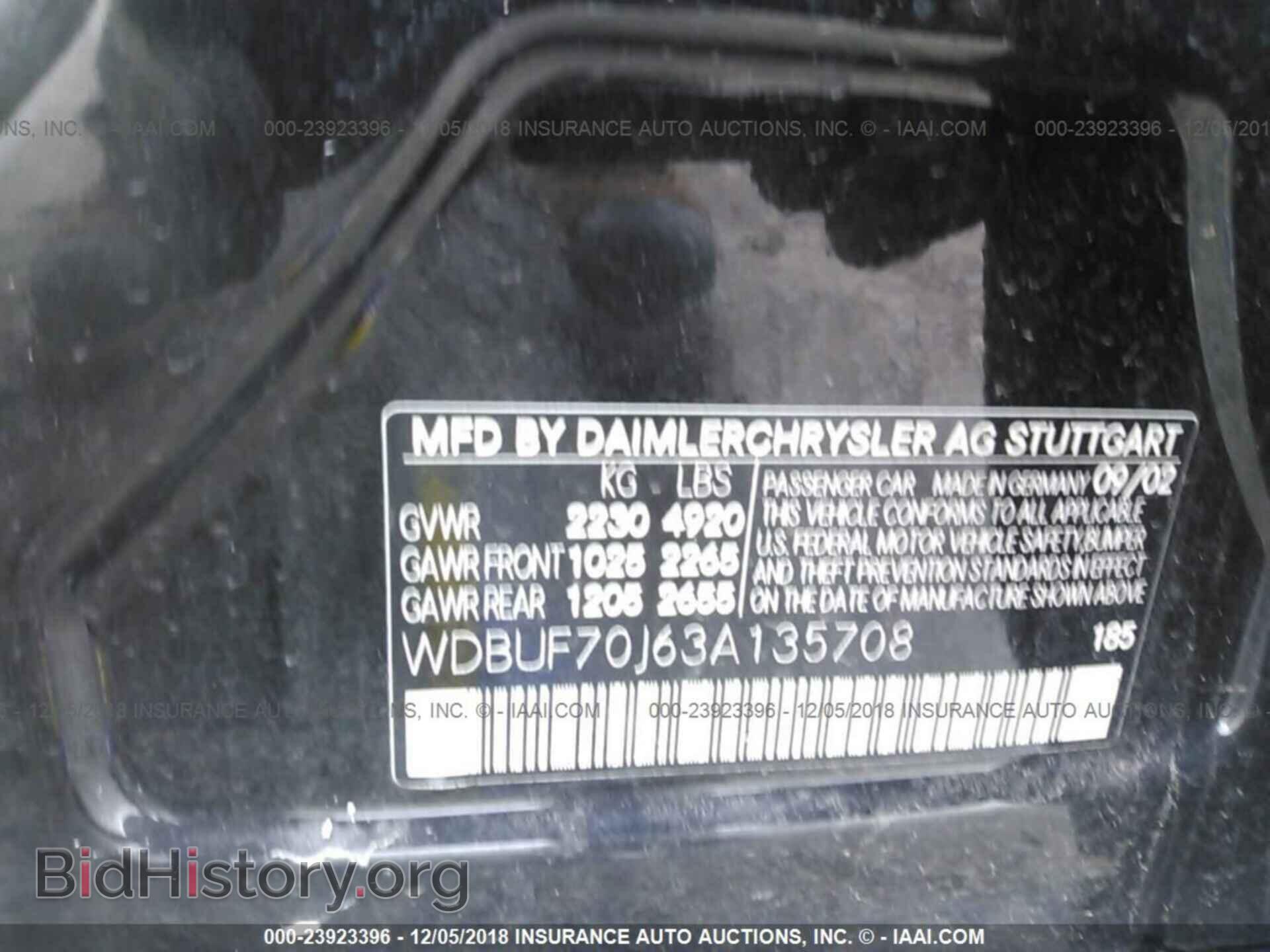 2003 MERCEDES-BENZ E - VIN: WDBUF70J63A135708 - Photo 9