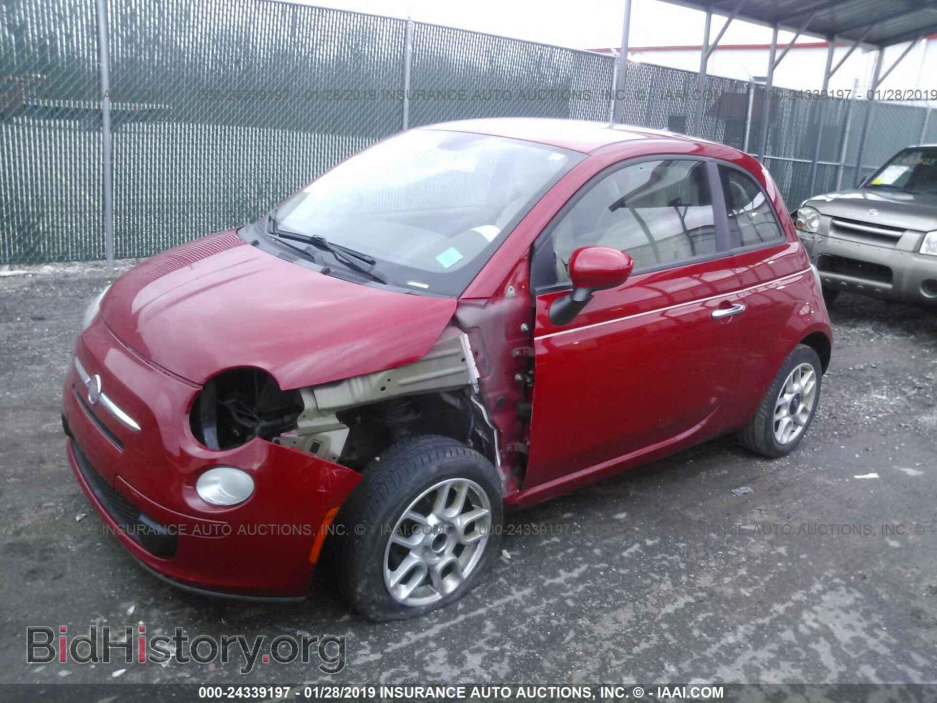 2012 FIAT 500 - VIN: 3C3CFFAR2CT112676 - Фото 2