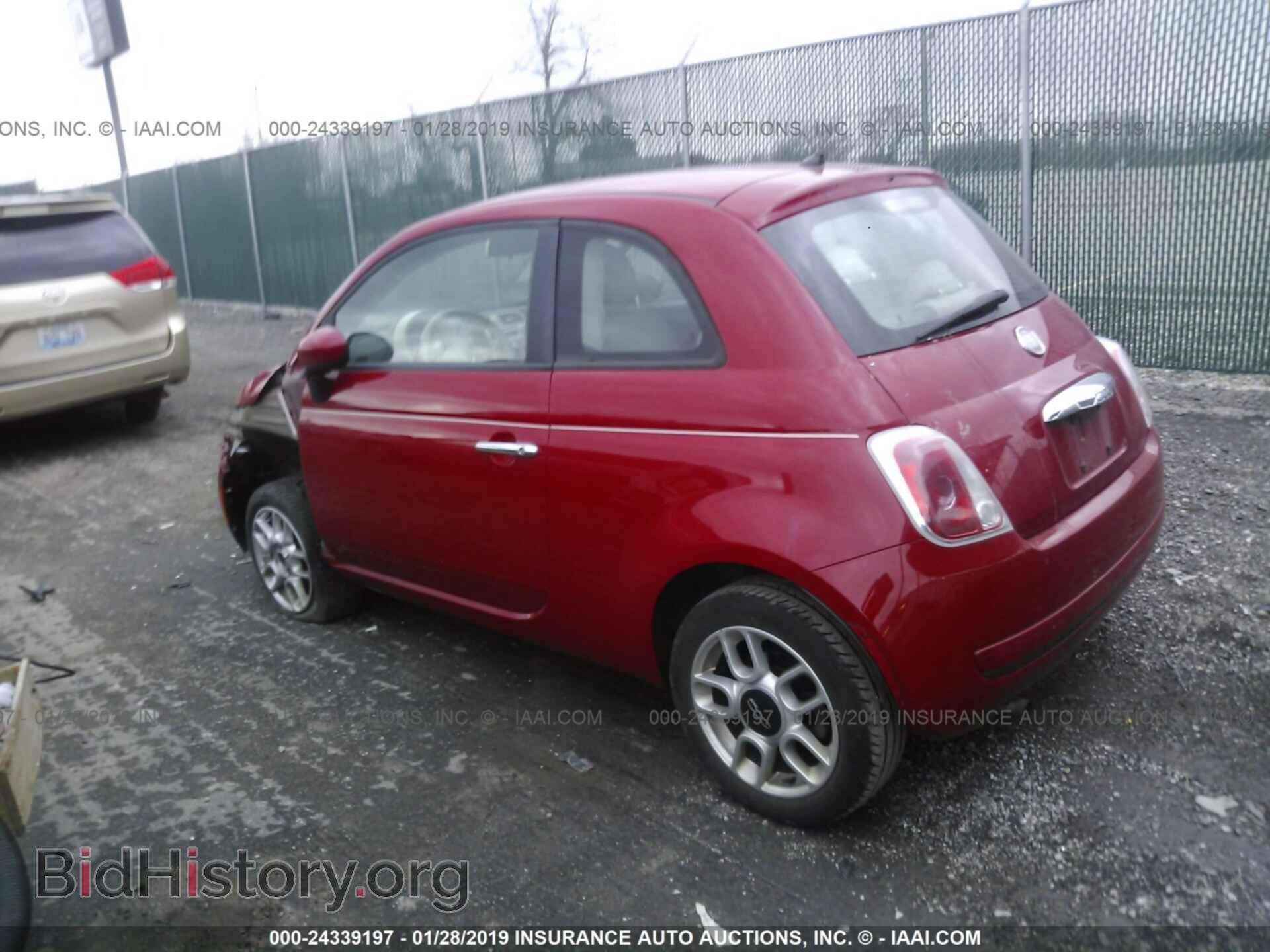 2012 FIAT 500 - VIN: 3C3CFFAR2CT112676 - Фото 3