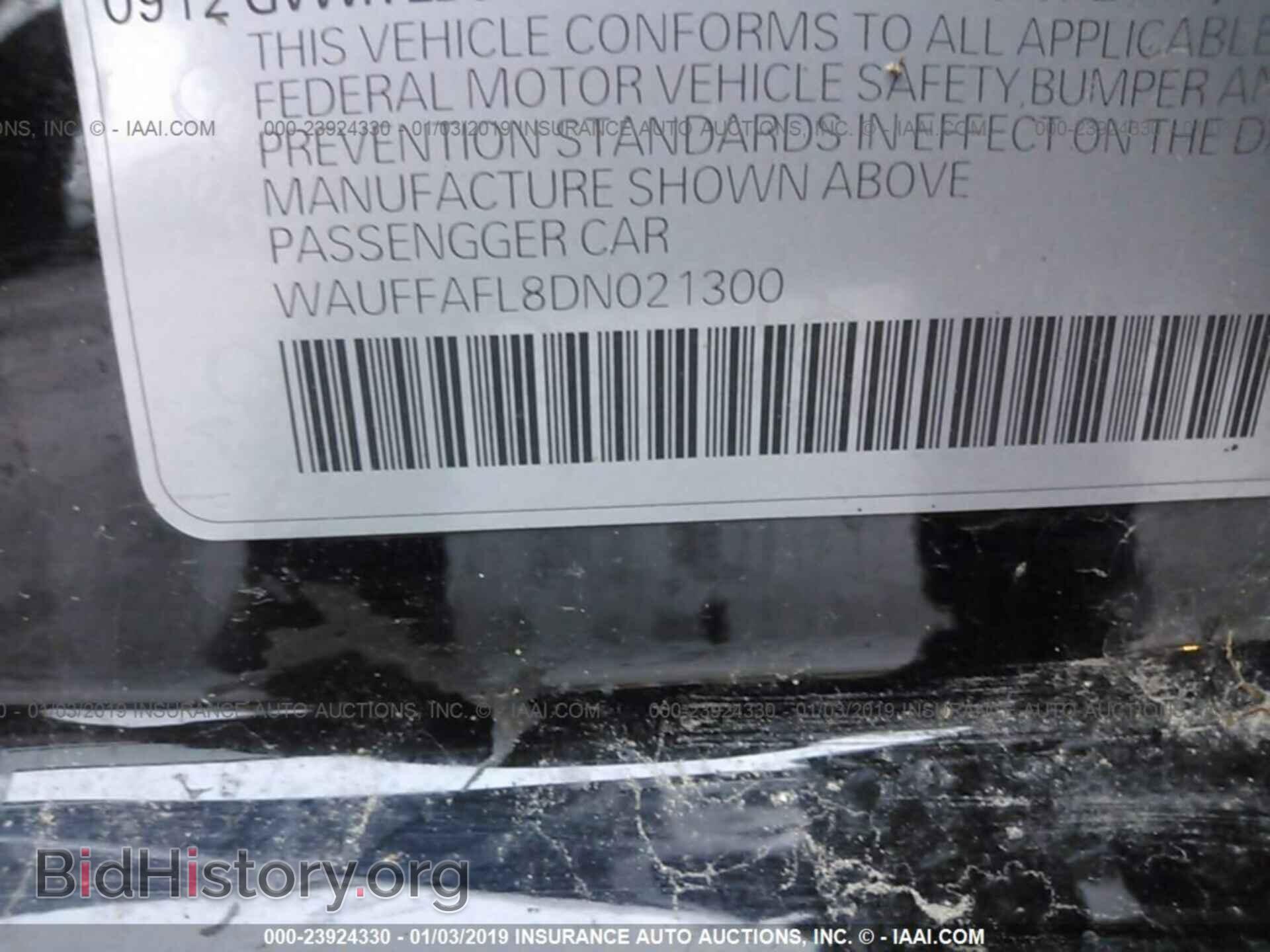 2013 AUDI A4 - VIN: WAUFFAFL8DN021300 - Photo 9