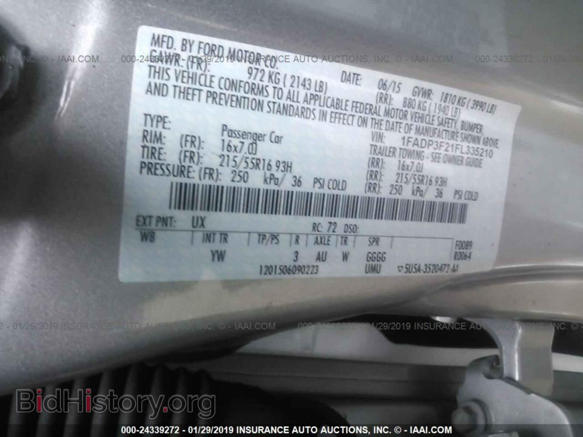2015 FORD FOCUS - VIN: 1FADP3F21FL335210 - Photo 9