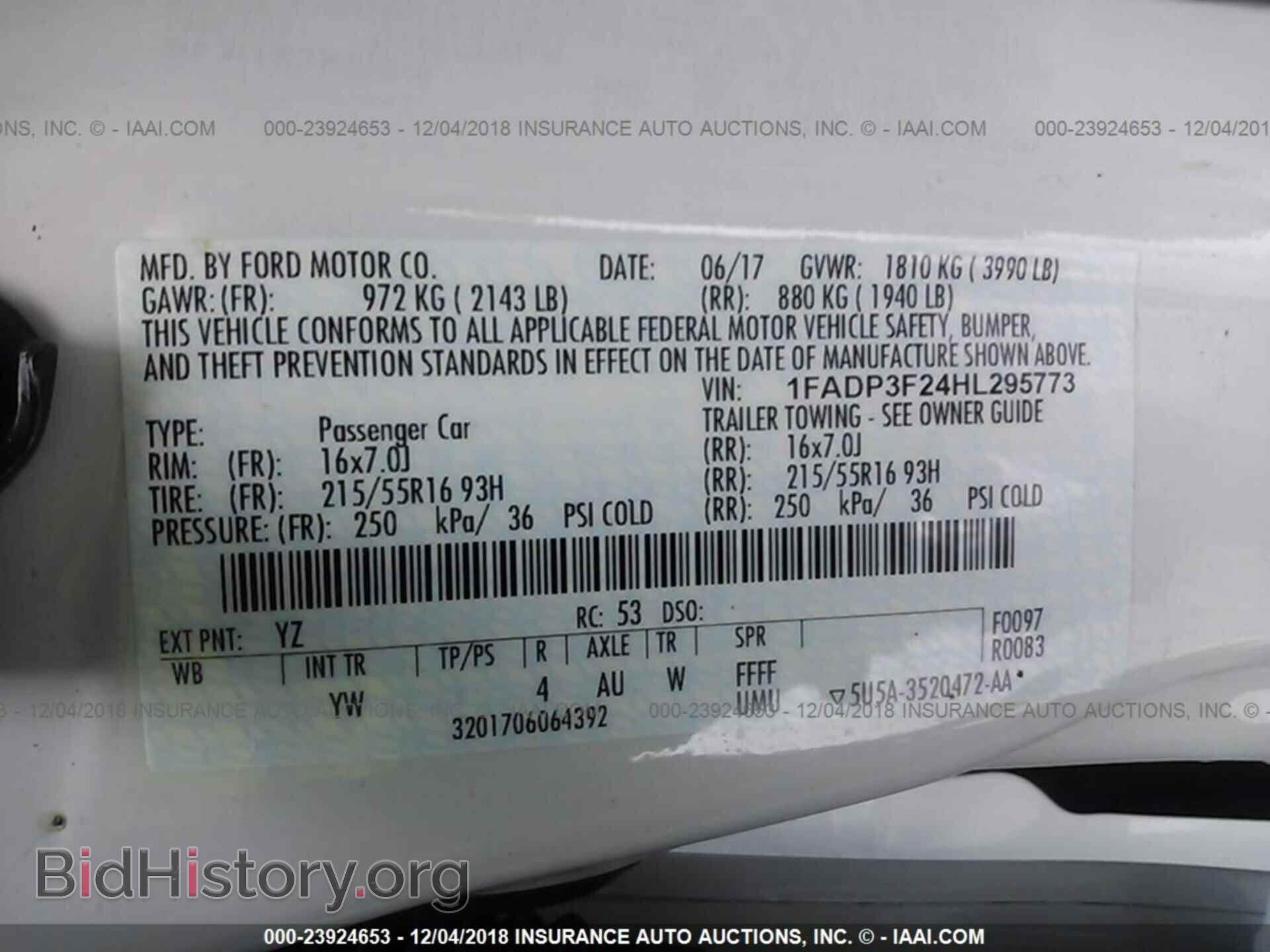2017 FORD FOCUS - VIN: 1FADP3F24HL295773 - Photo 9