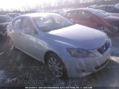 2007 Lexus IS 250, белый — VIN JTHCK262772018987, IAAI