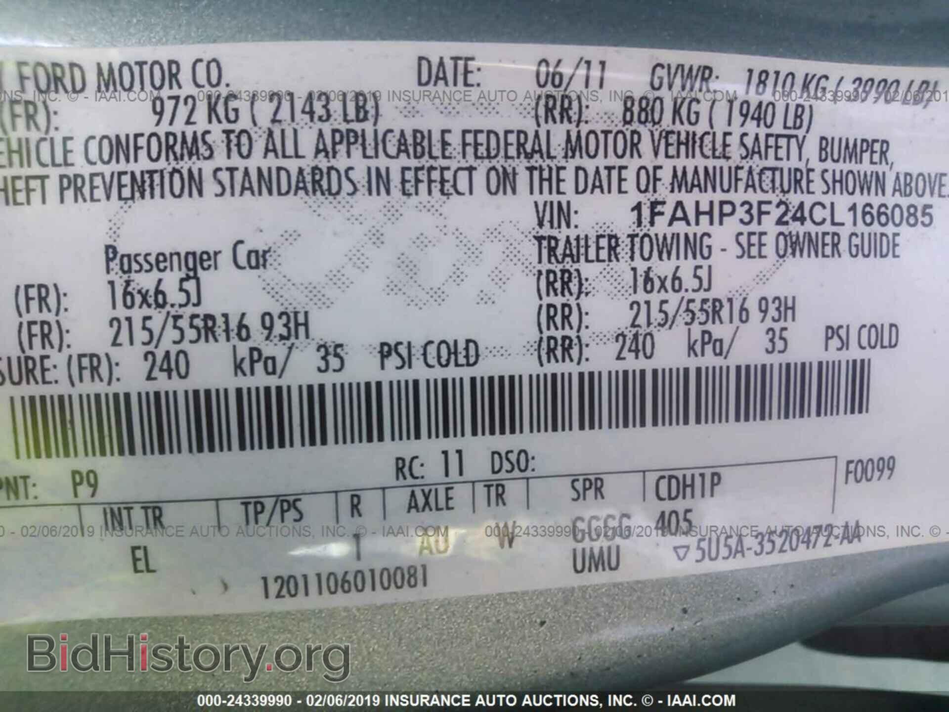 2012 FORD FOCUS - VIN: 1FAHP3F24CL166085 - Photo 9