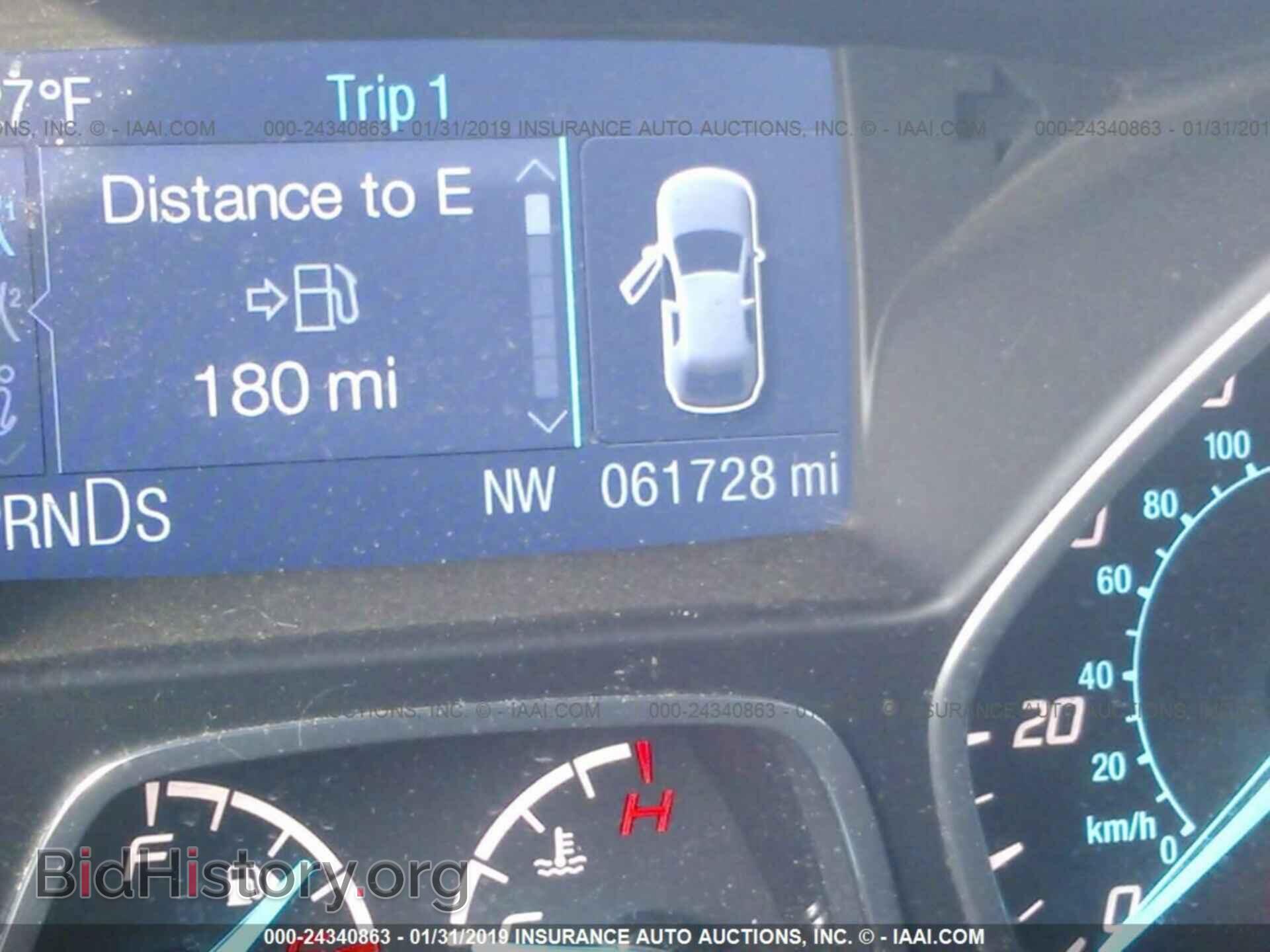 2014 FORD ESCAPE - VIN: 1FMCU0F74EUA61921 - Фото 7