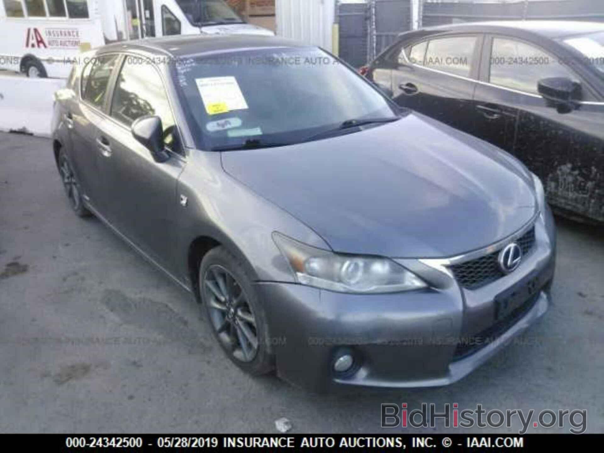 Photo JTHKD5BH9C2082606 - LEXUS CT 2012