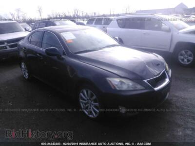 2007 Lexus IS, черный — VIN JTHCK262172017494, IAAI
