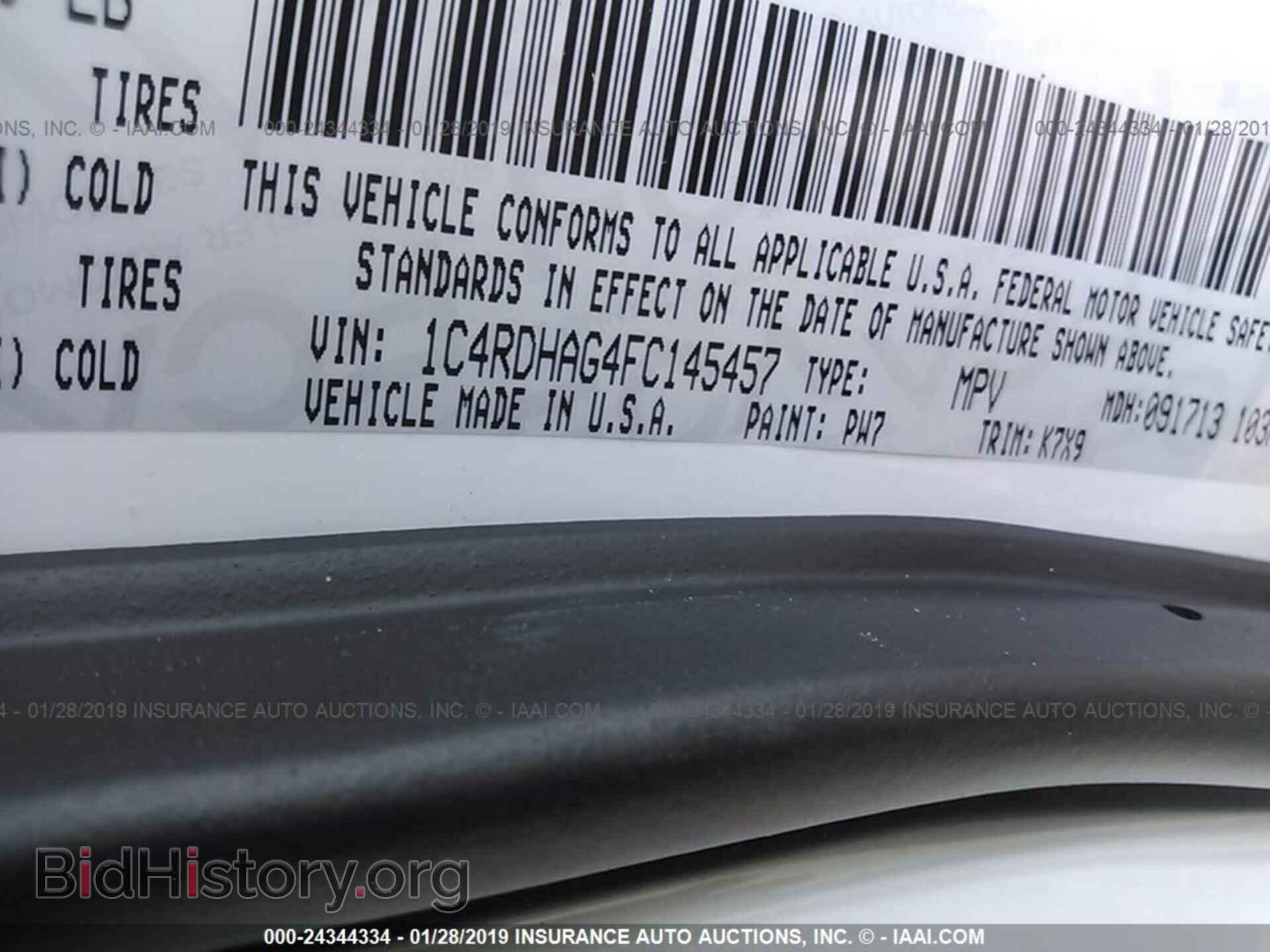 2015 DODGE DURANGO - VIN: 1C4RDHAG4FC145457 - Фото 9