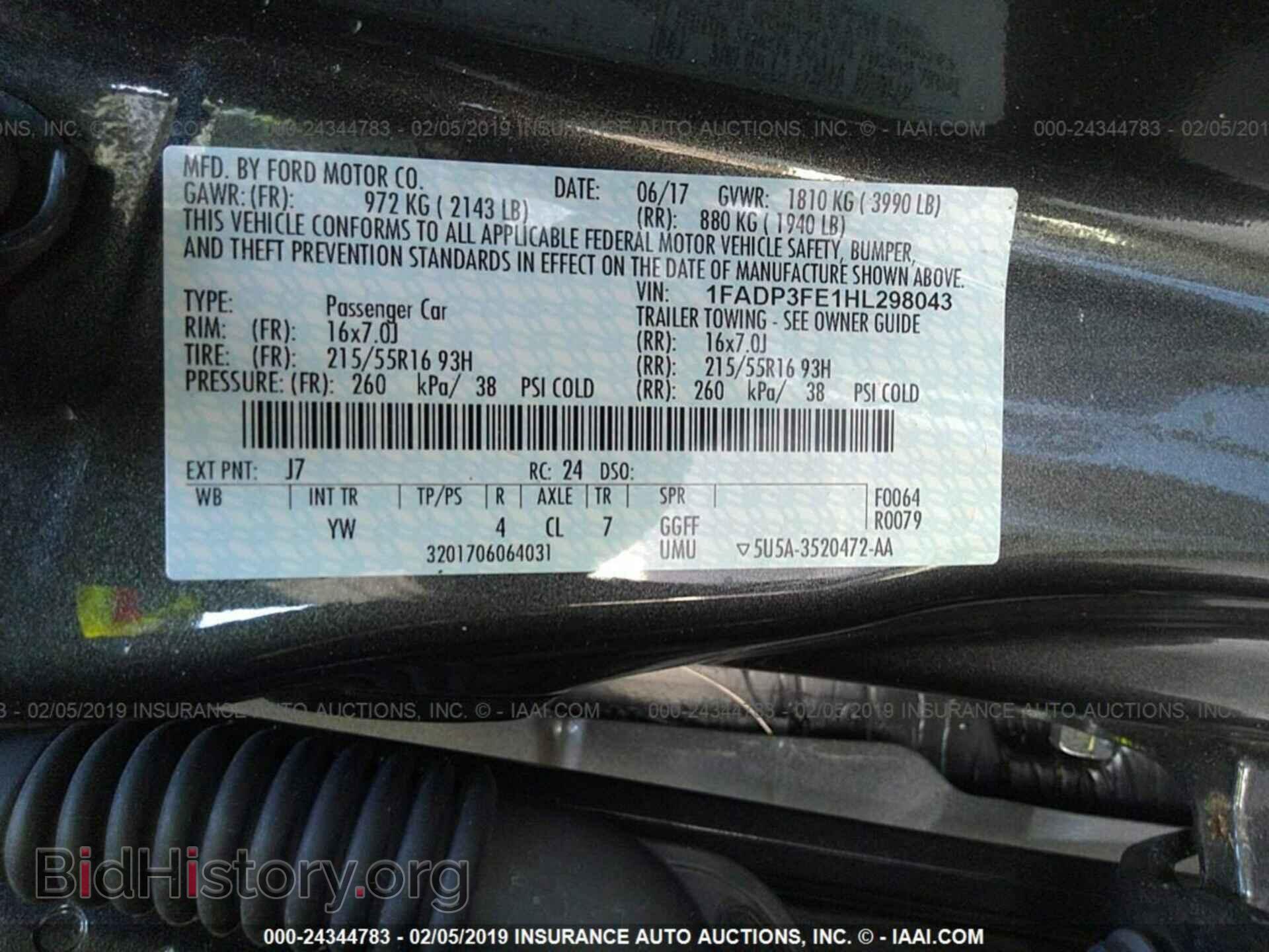 2017 FORD FOCUS - VIN: 1FADP3FE1HL298043 - Photo 9