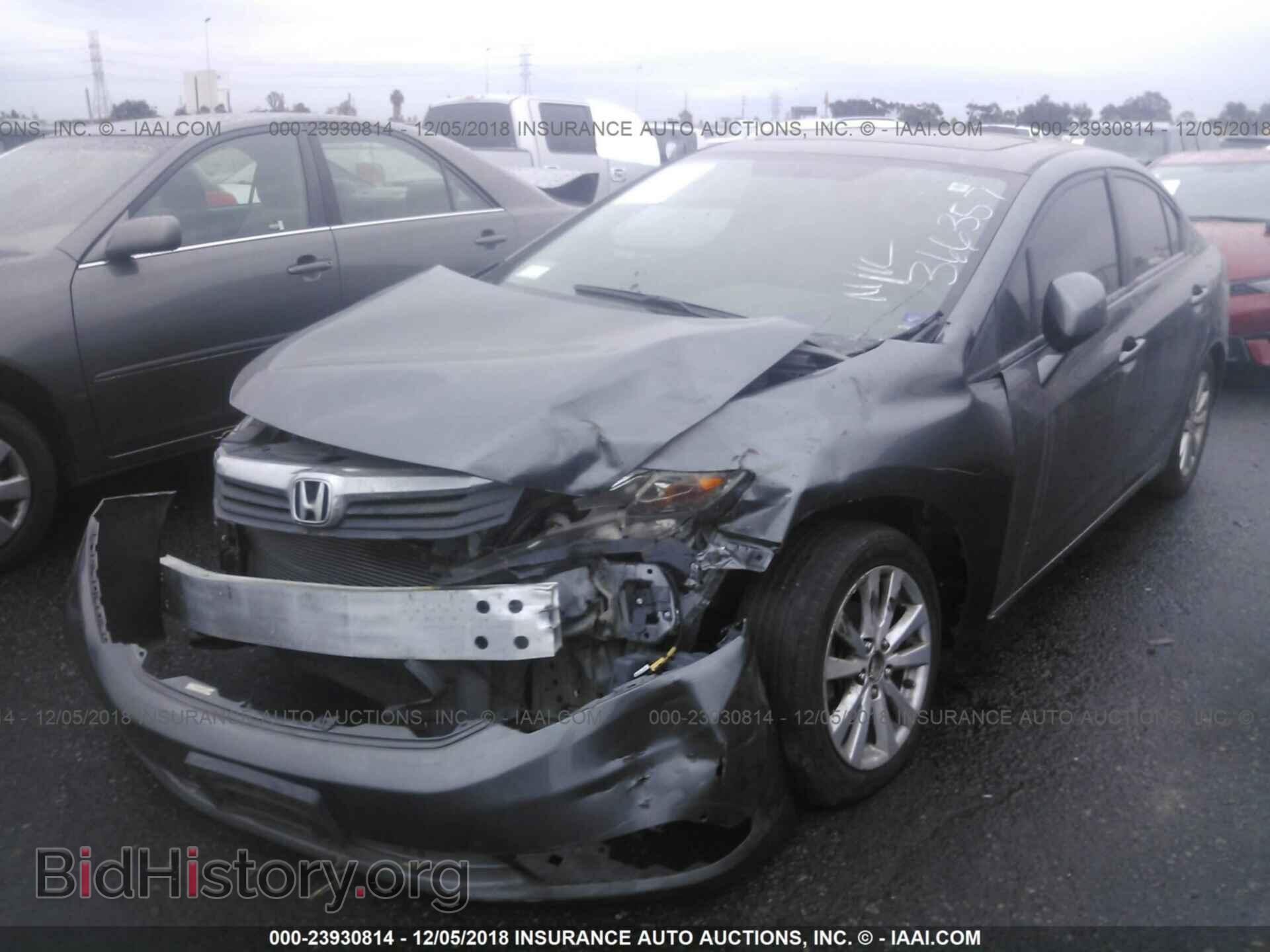 2012 HONDA CIVIC - VIN: 19XFB2F93CE366357 - Фото 2
