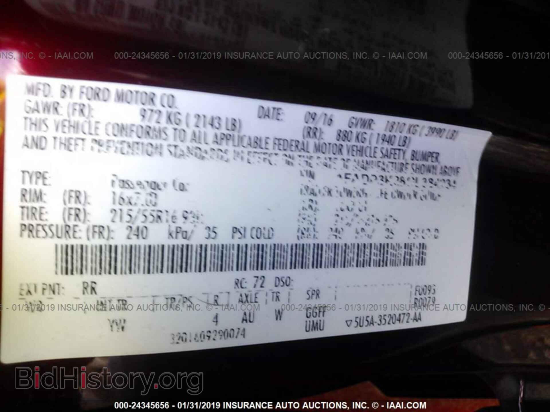 2016 FORD FOCUS - VIN: 1FADP3K28GL384234 - Photo 9