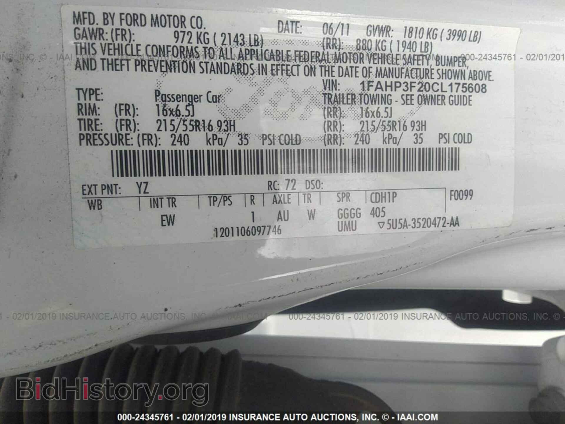 2012 FORD FOCUS - VIN: 1FAHP3F20CL175608 - Photo 9