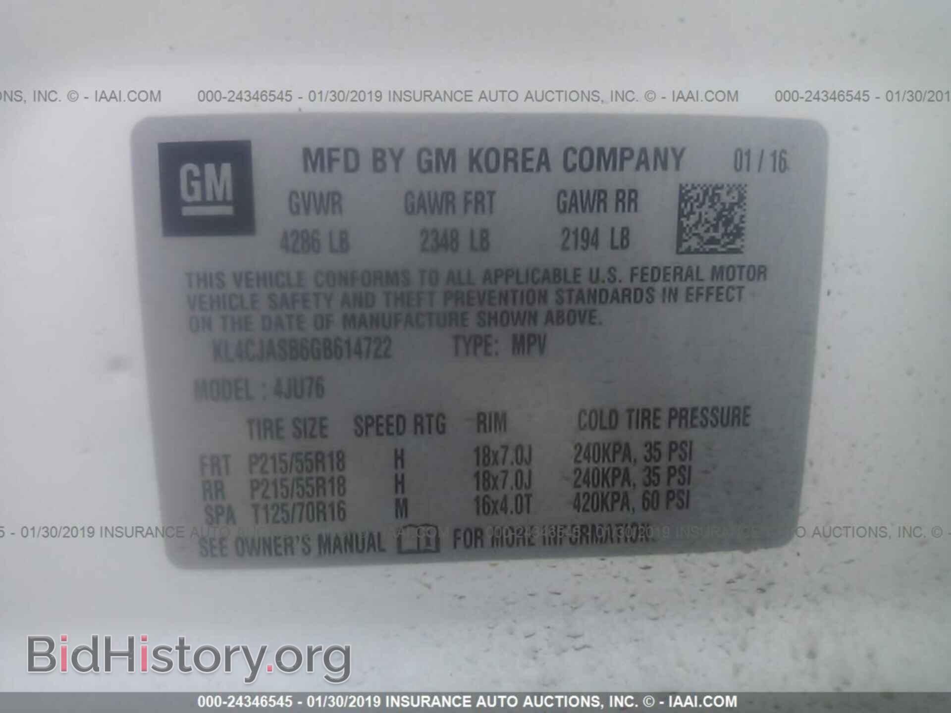 2016 BUICK ENCORE - VIN: KL4CJASB6GB614722 - Photo 9